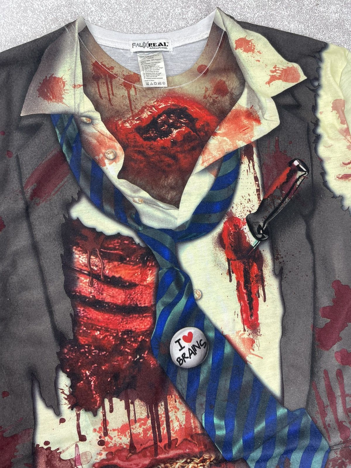 Designer Faux Real Zombie Dead Man Halloween Longsleeve Size L Size US L / EU 52-54 / 3 - 5 Thumbnail