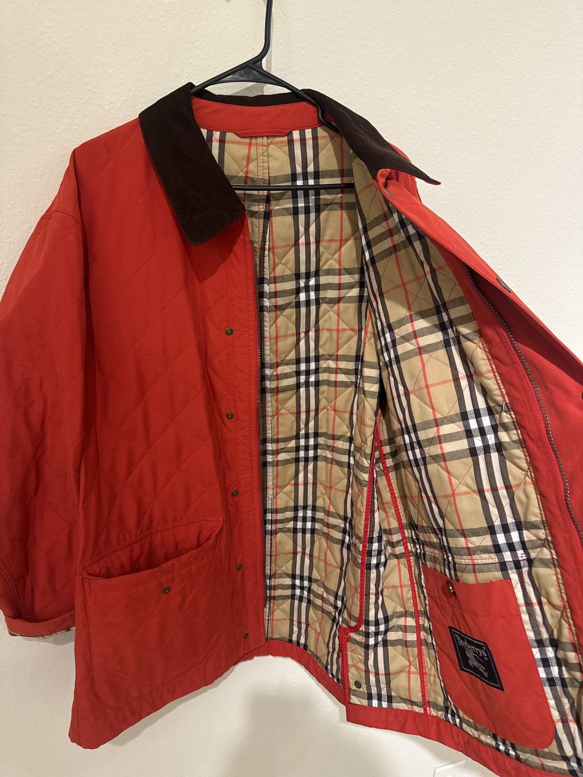 Burberry Burberry Luxury Vintage Quilted Light Jacket Size US XL / EU 56 / 4 - 1 Thumbnail