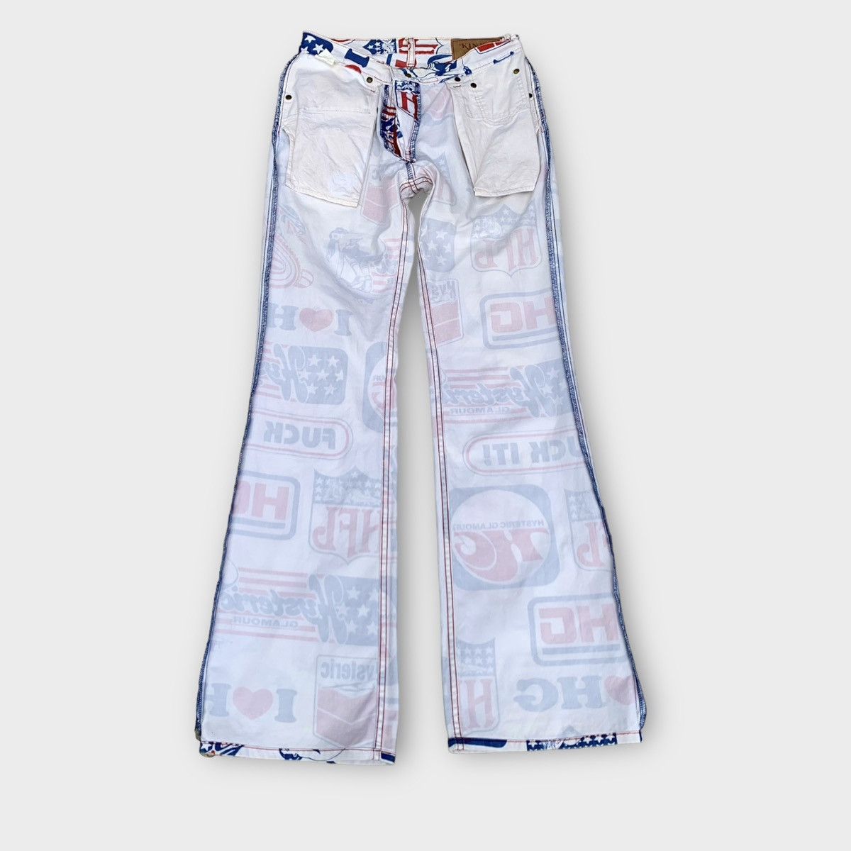 Hysteric Glamour × If Six Was Nine × Seditionaries Skateboard Hysteric glamour Denim Flared Jeans Size 27" / US 4 / IT 40 - 3 Thumbnail