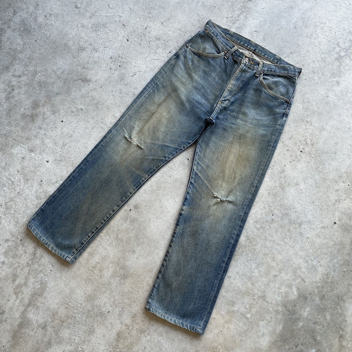 Vintage Vintage Wrangler Rusty Jeans Distressed Faded Pants Denim Size US 31 - 2 Thumbnail