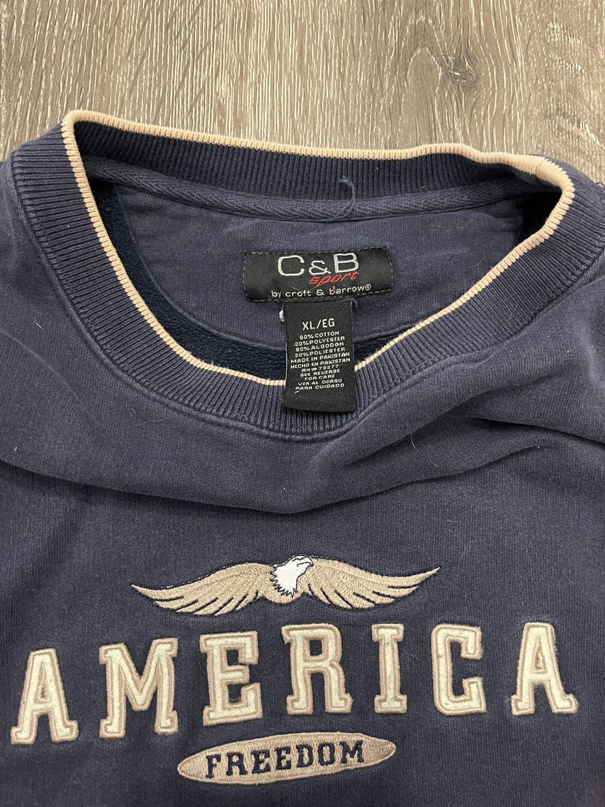 CB Sports vintage america hoodie Size US XL / EU 56 / 4 - 4 Thumbnail