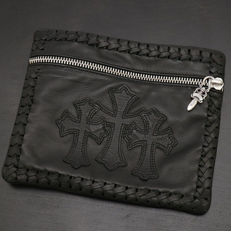 Chrome Hearts Chrome Hearts Triple Cross Patch Zip Pouch Size ONE SIZE - 1 Thumbnail
