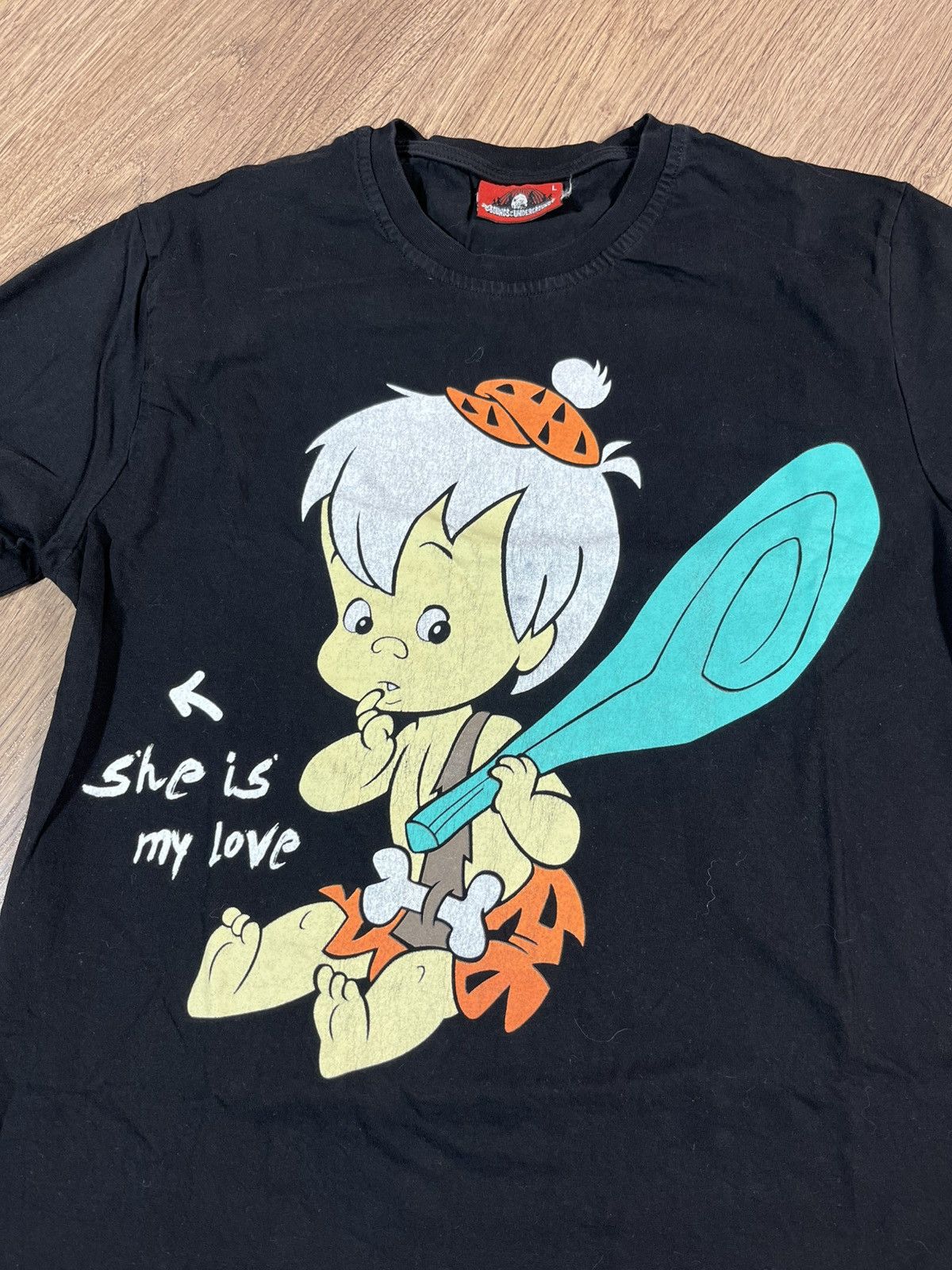Band Tees Vintage 90s Flinstones T Shirt Size US L / EU 52-54 / 3 - 2 Thumbnail