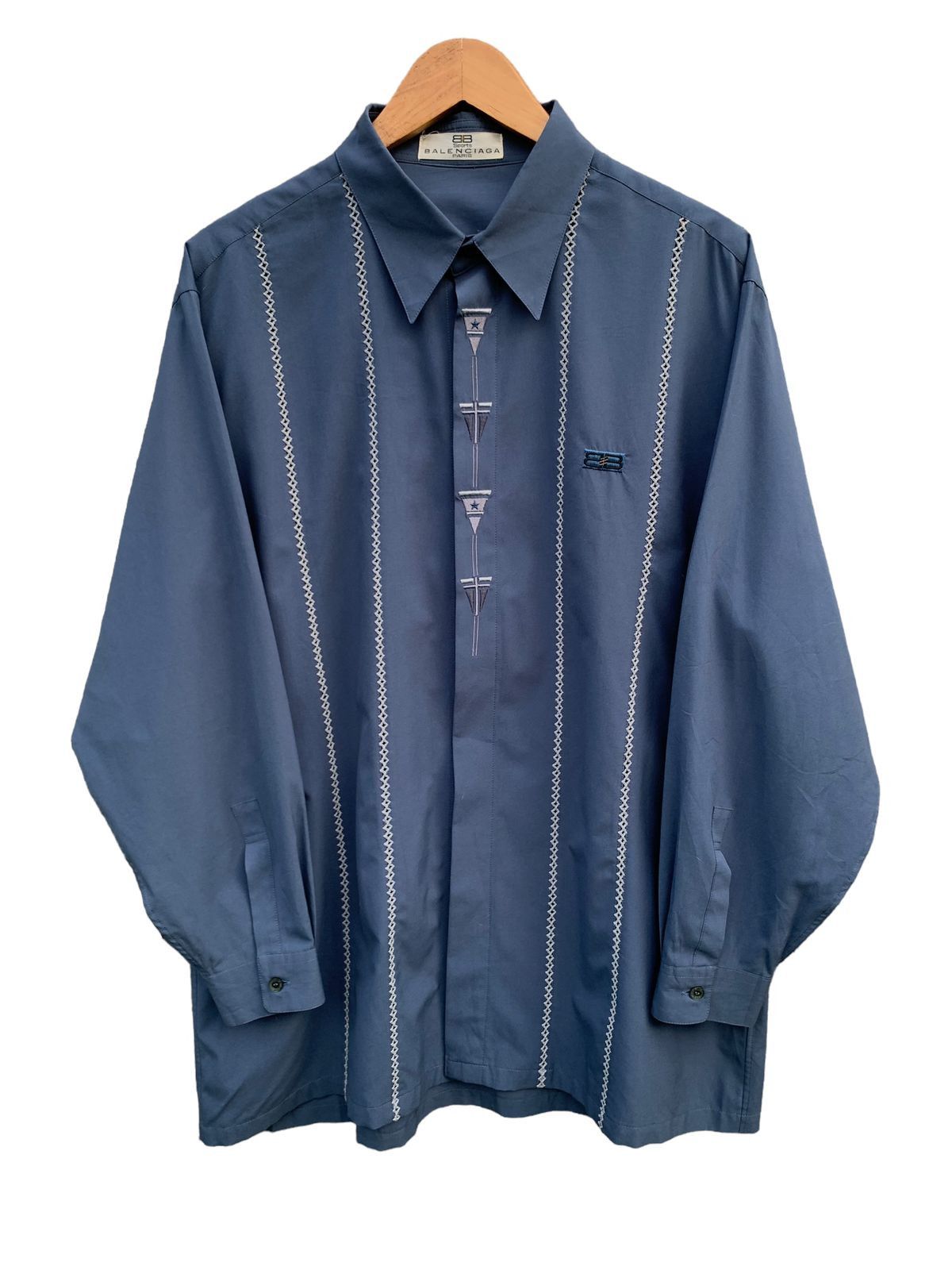 Balenciaga 🔥LastDrop Balenciaga hiden button embroidered silk shirt Size US L / EU 52-54 / 3 - 1 Thumbnail