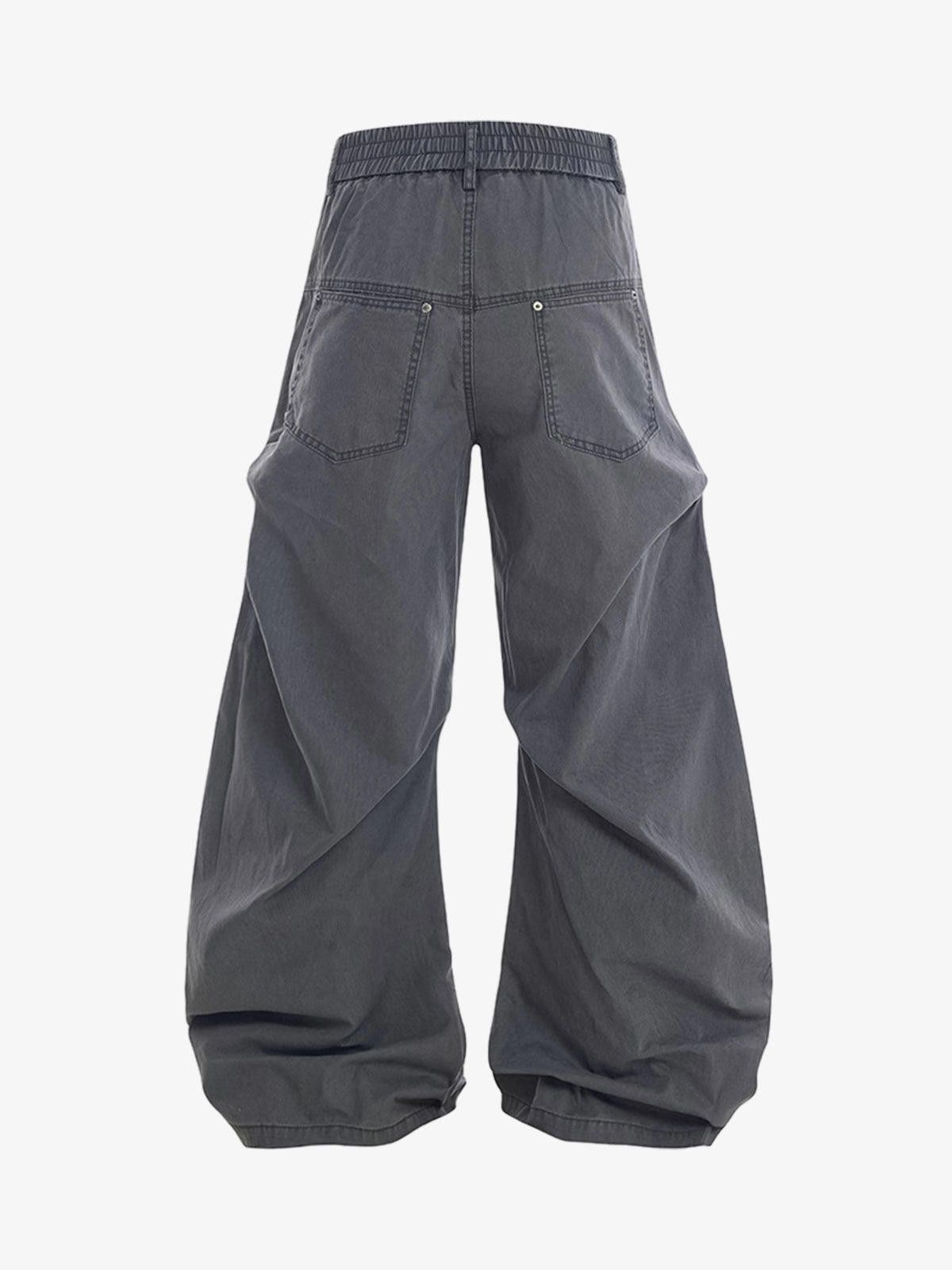 Japanese Brand Vintage Distressed Pleated Barrel Pants Size US 32 / EU 48 - 4 Thumbnail