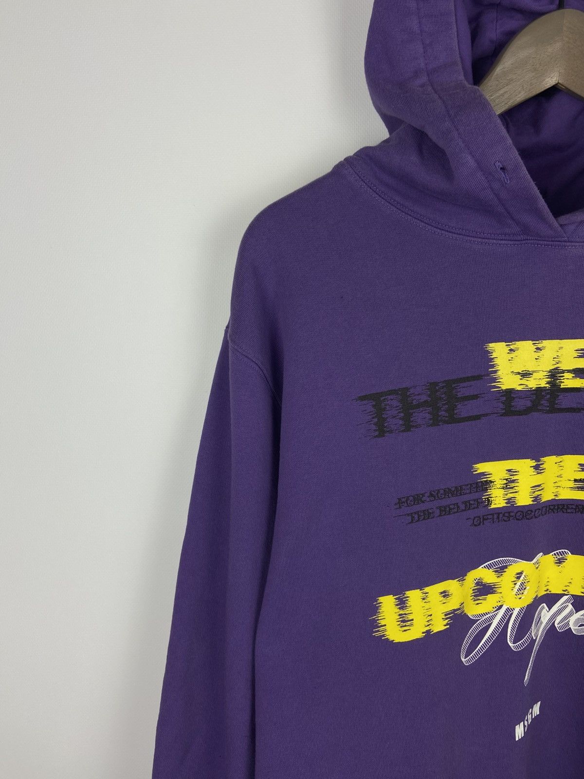 MSGM MSGM Women's Hooded Purple Logo Print Sweatshirt Hoodie Sz S Size S / US 4 / IT 40 - 4 Thumbnail