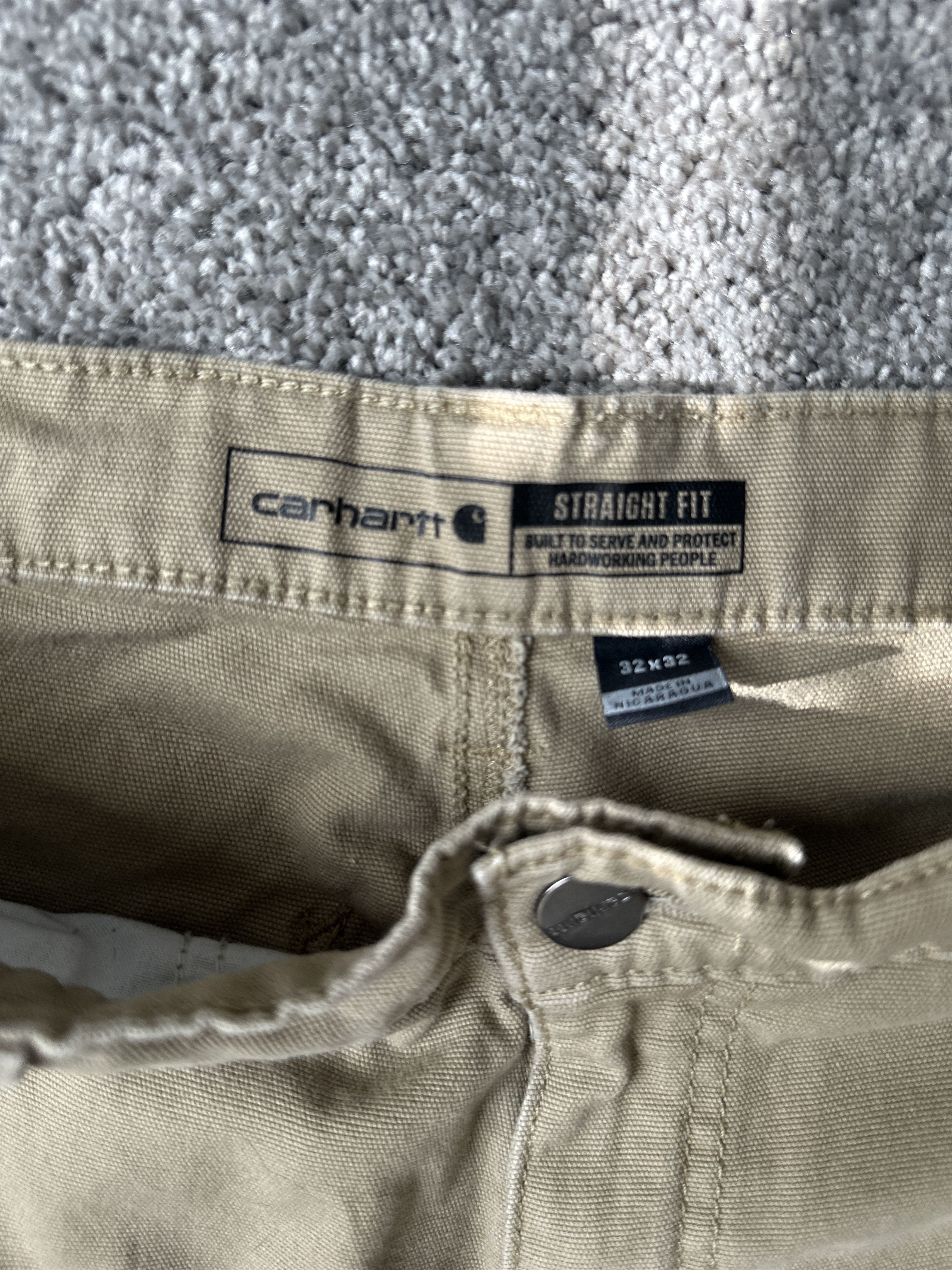 Carhartt Khaki Straight Leg Size US 32 / EU 48 - 4 Thumbnail