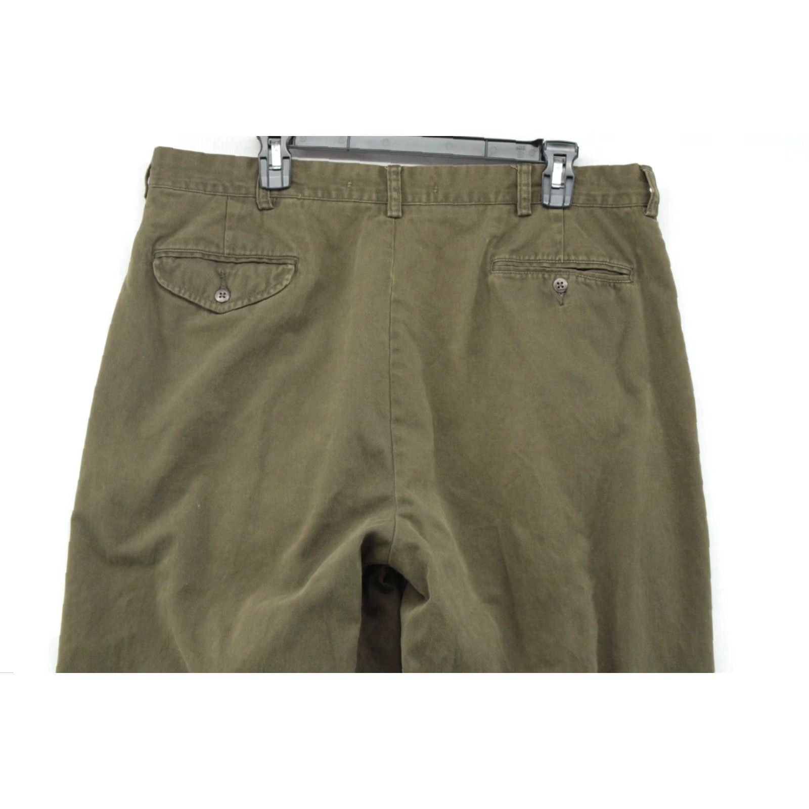 Polo Ralph Lauren VINTAGE Polo Ralph Lauren Chino Pants Mens 36 Olive Green Cuffed Preppy 90s Size US M / EU 48-50 / 2 - 6 Thumbnail