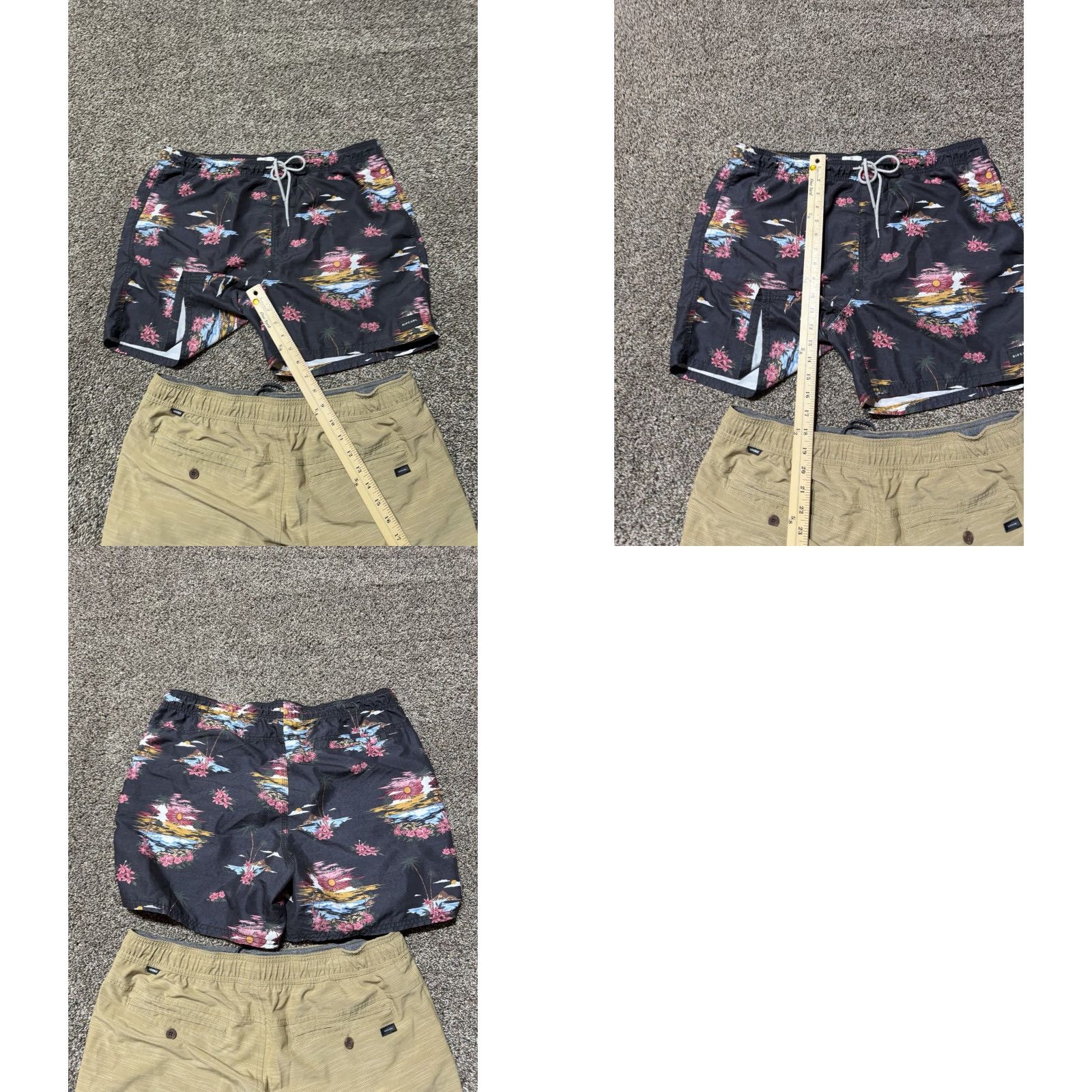 Rip Curl RIP CURL Shorts Mens 36 Blue Boardwalk Mirage Chino Breathable Quick Dry Pockets Logo 90s Beach Surfing Casual Size US 36 / EU 52 - 9 Thumbnail