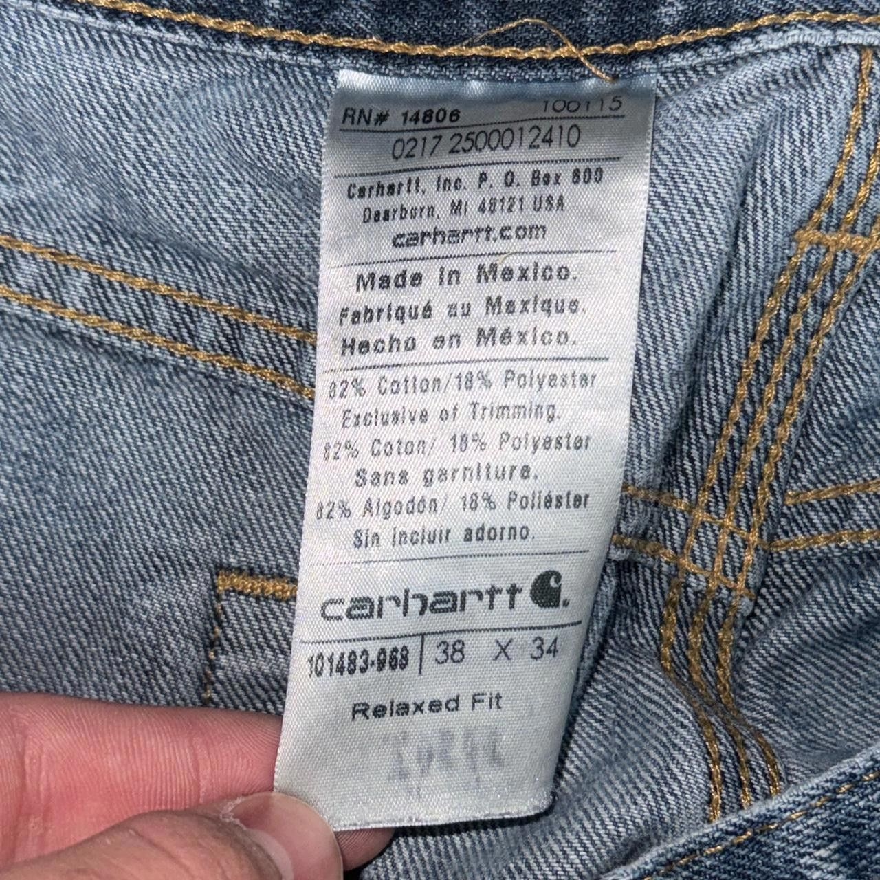 Carhartt Carhartt Men's Blue Jeans Size US 34 / EU 50 - 3 Thumbnail