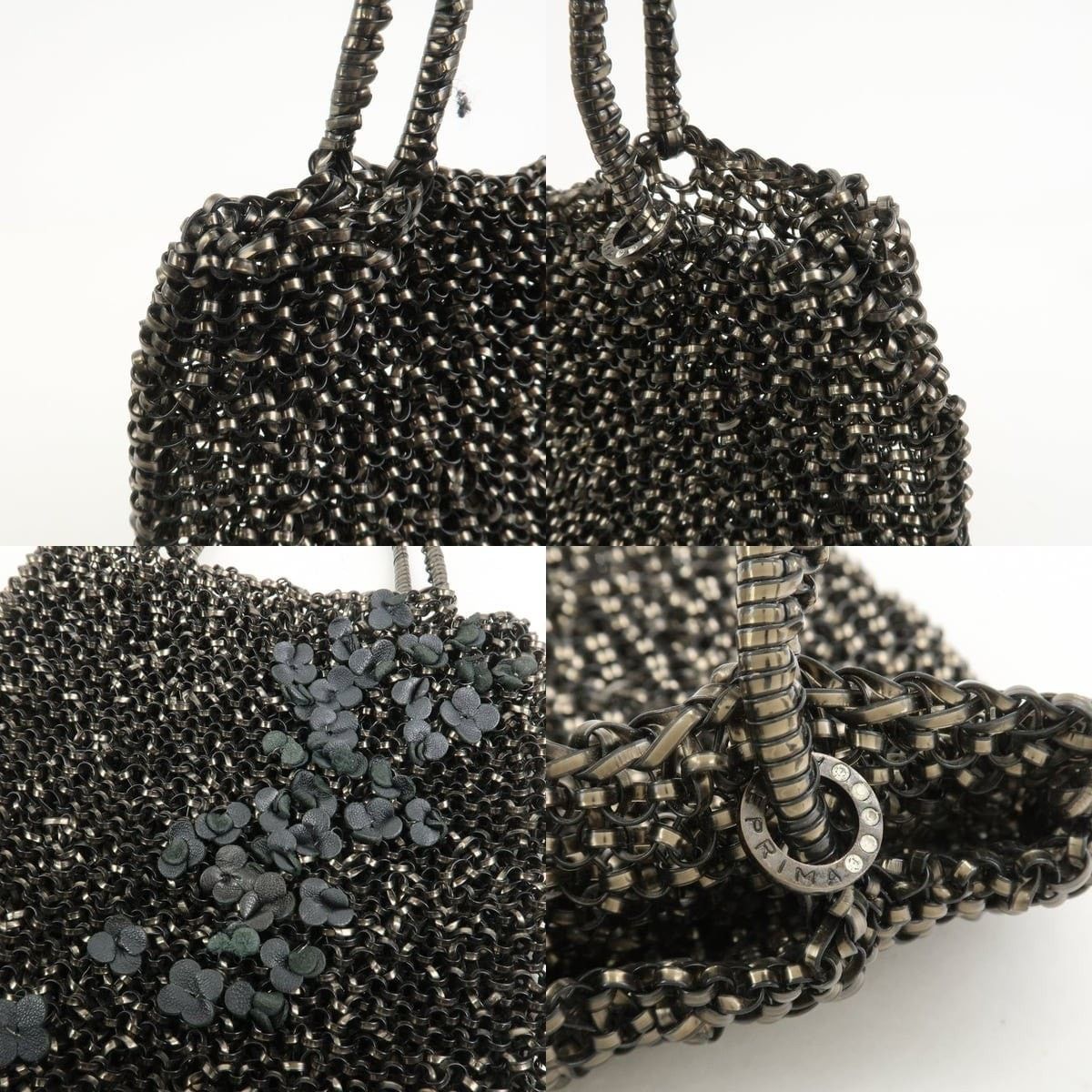 ANTEPRIMA Anteprima Wire Bag PVC Leather Tote Black Size ONE SIZE - 6 Thumbnail