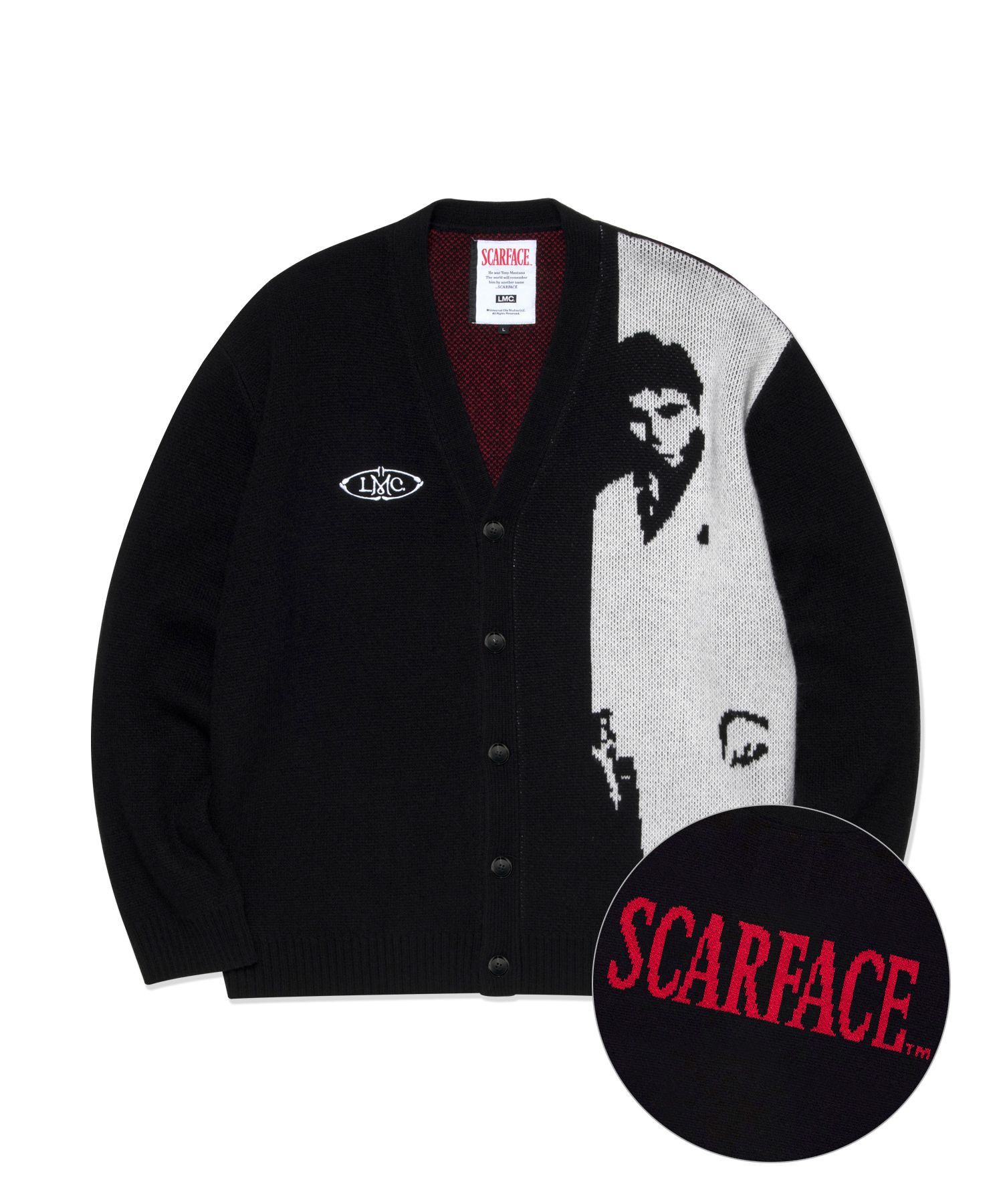 Other LMC x SCARFACE JACQUARD CARDIGAN black Size US L / EU 52-54 / 3 - 1 Thumbnail