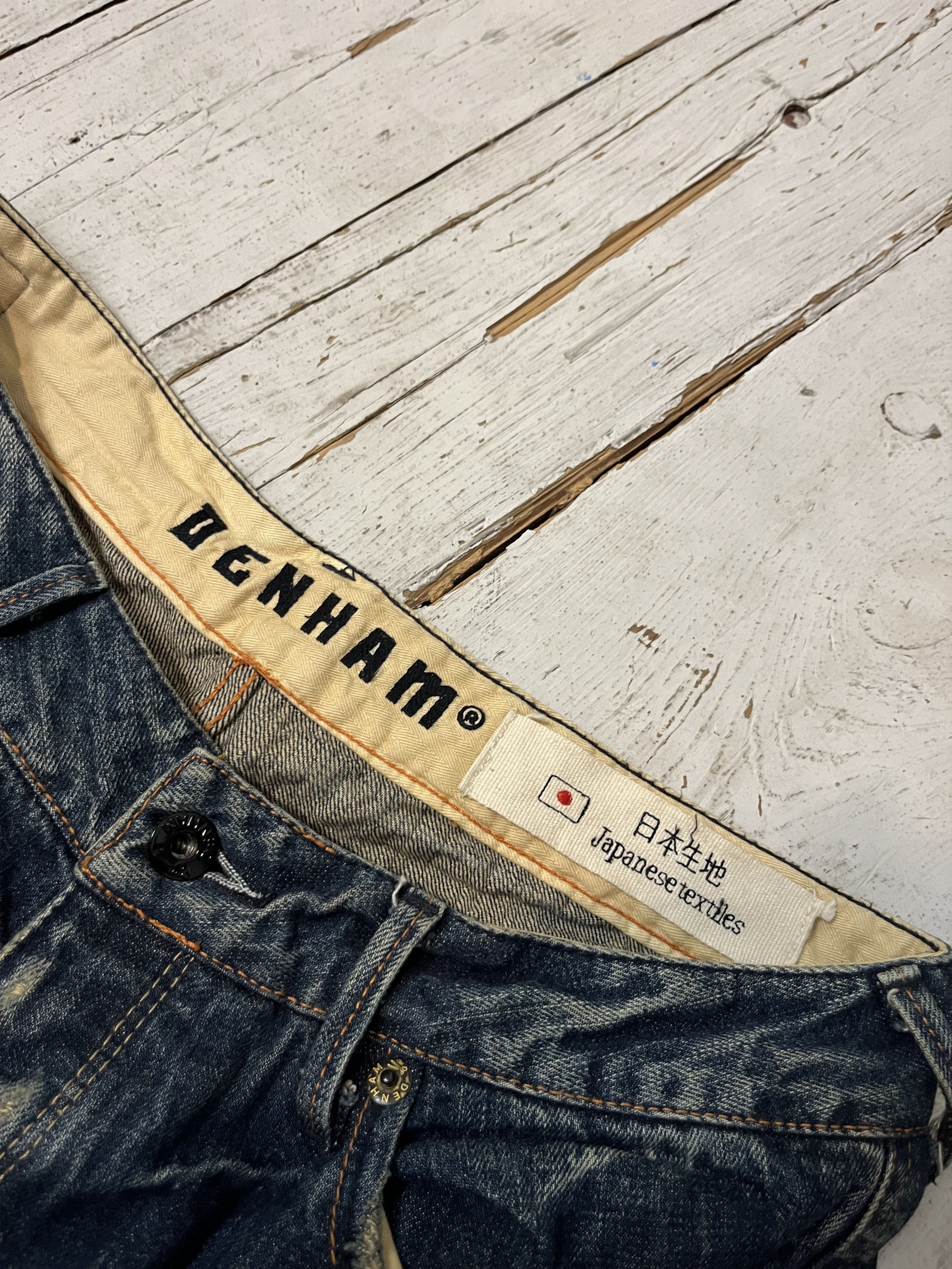 DENHAM × Japanese Brand Denham Distressed Tokyo Japanese Denim Size US 30 / EU 46 - 13 Thumbnail
