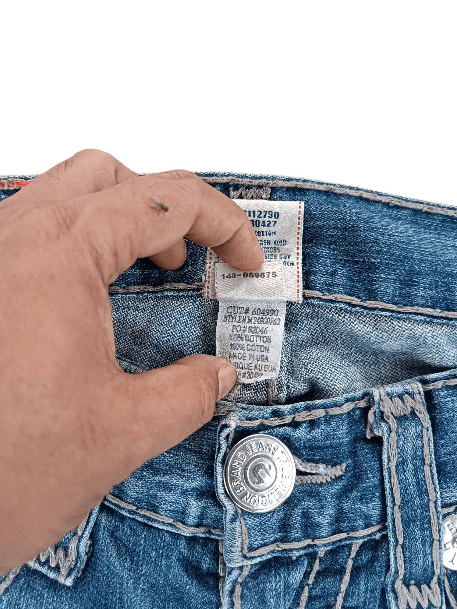 True Religion Bobby Super T Distressed Jeans