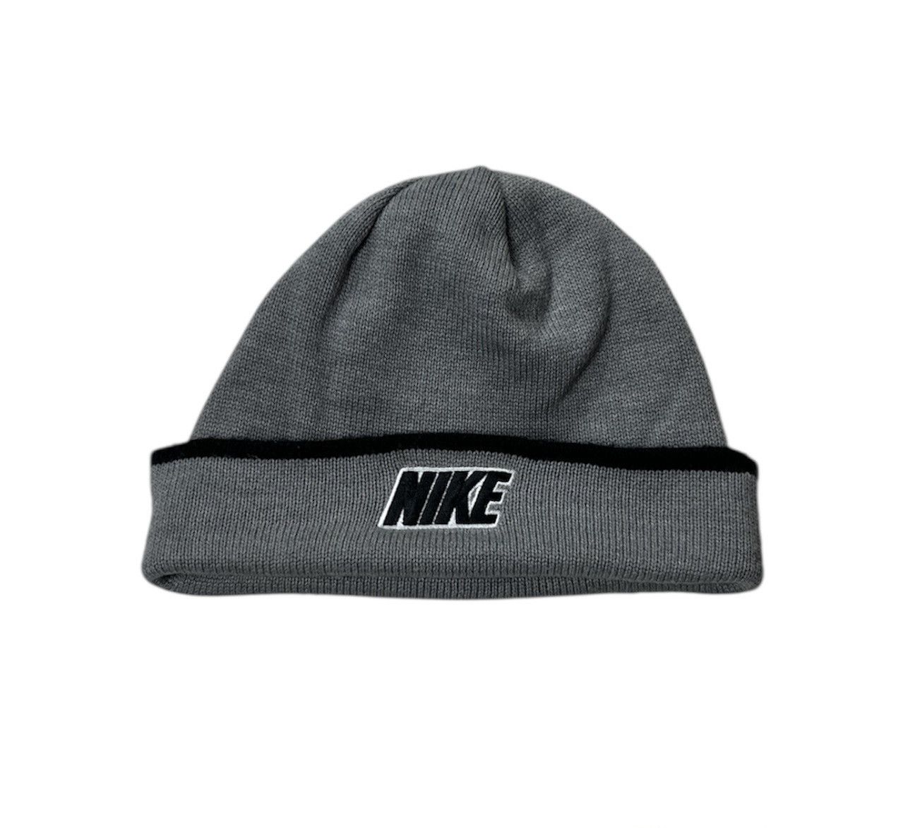 Nike Vintage Nike reversible y2k knit classic swoosh beanie hat Size ONE SIZE - 2 Thumbnail