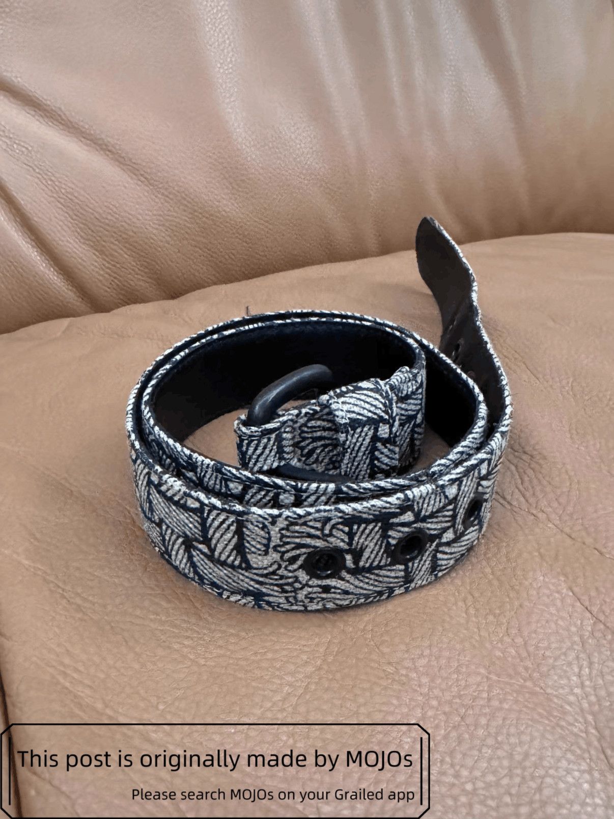 Christopher Nemeth Christopher Nemeth Logo Pattern Belt mojos14391217 Size ONE SIZE - 1 Thumbnail
