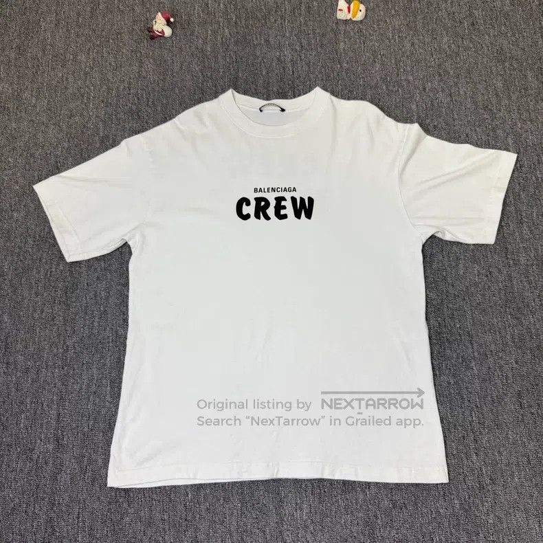 Balenciaga Balenciaga Letter Printed Crew Neck Short Sleeve T-Shirt Size US XXS / EU 40 - 1 Thumbnail