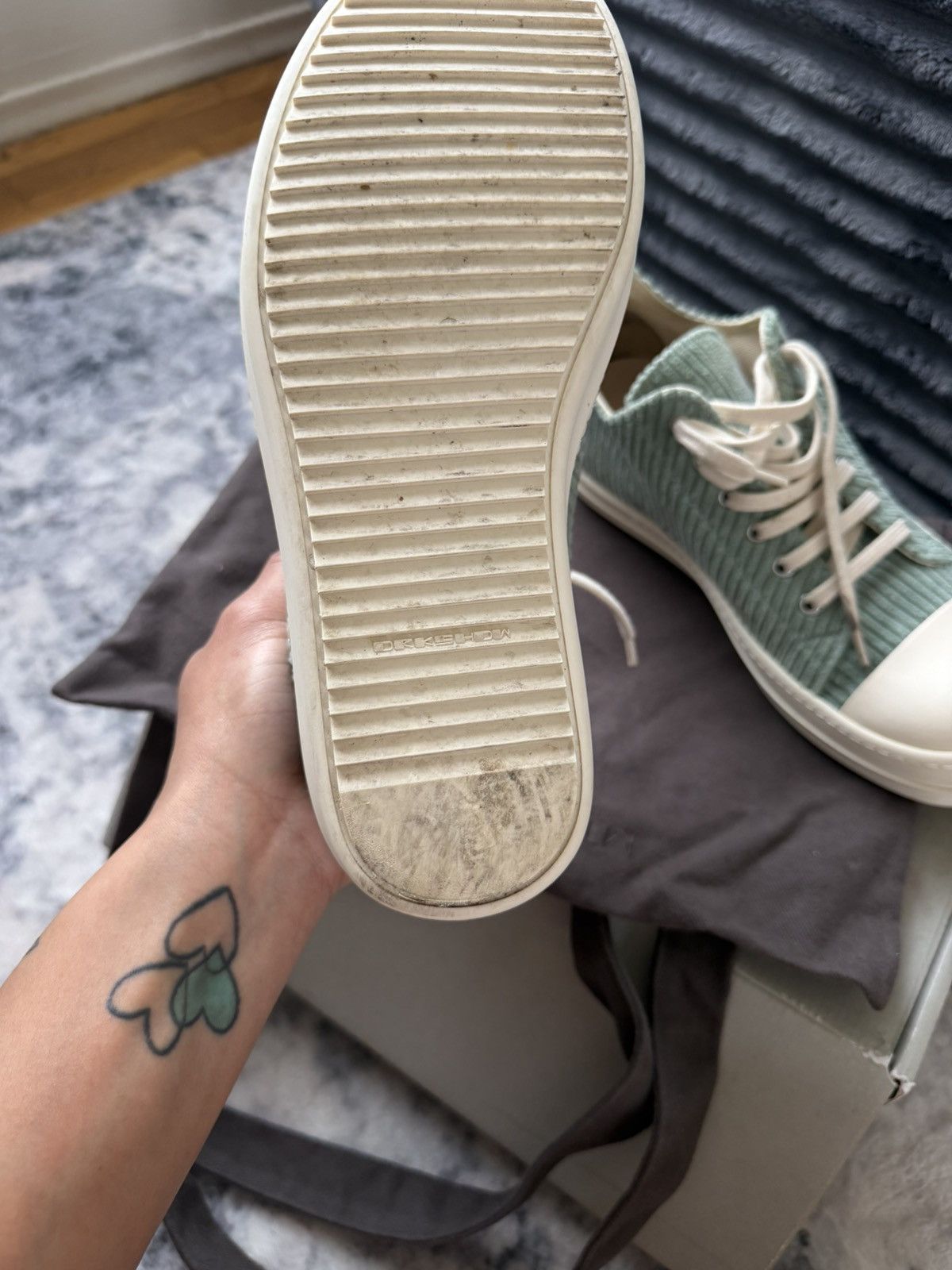 Rick Owens Green corduroy rick owens Size US 7 / EU 40 - 3 Thumbnail