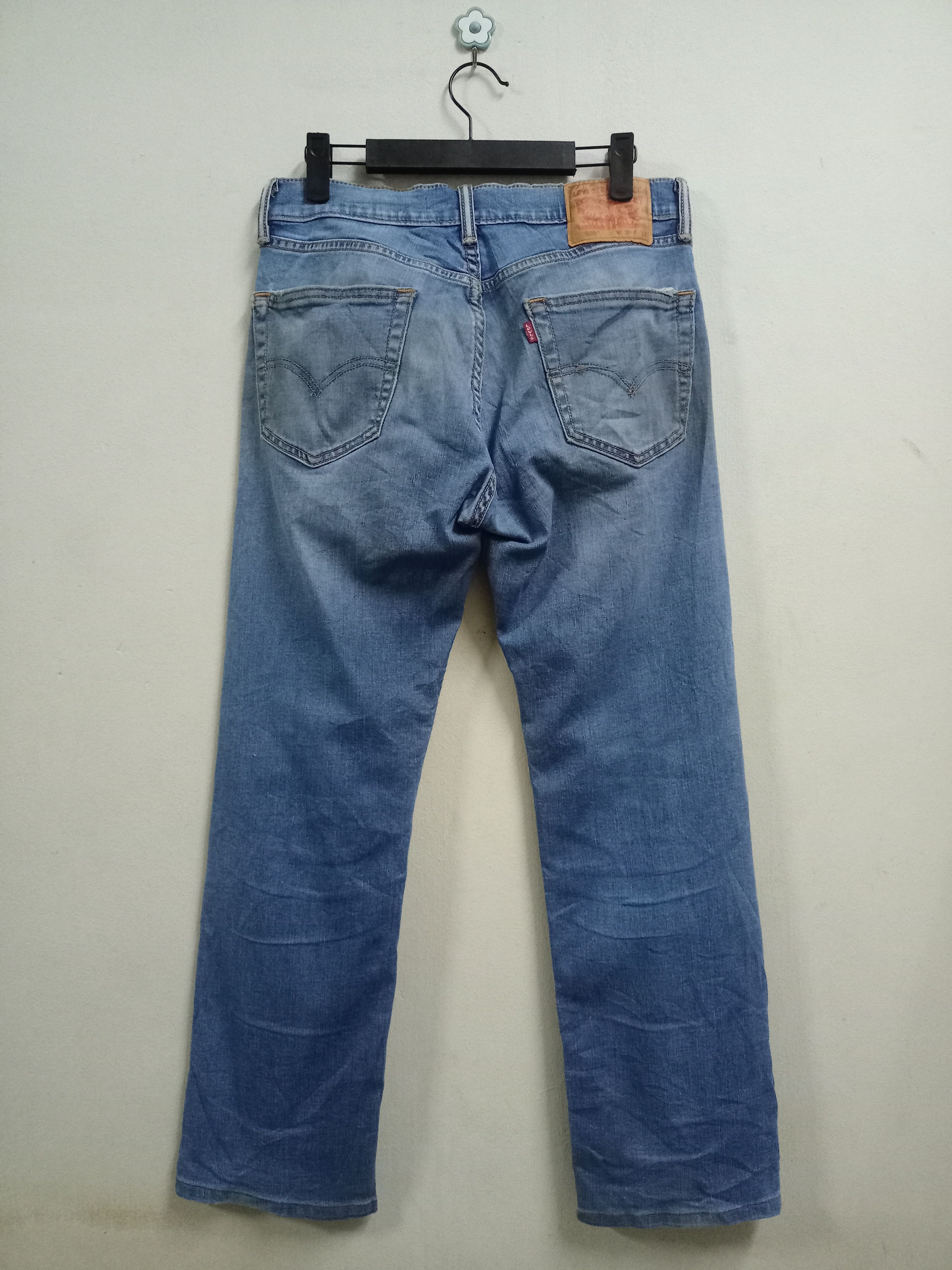 Levi's × Levi's Vintage Clothing Vintage Levis 505 Western Blue Wash Distressed Jeans 30x27 Size US 30 / EU 46 - 2 Thumbnail