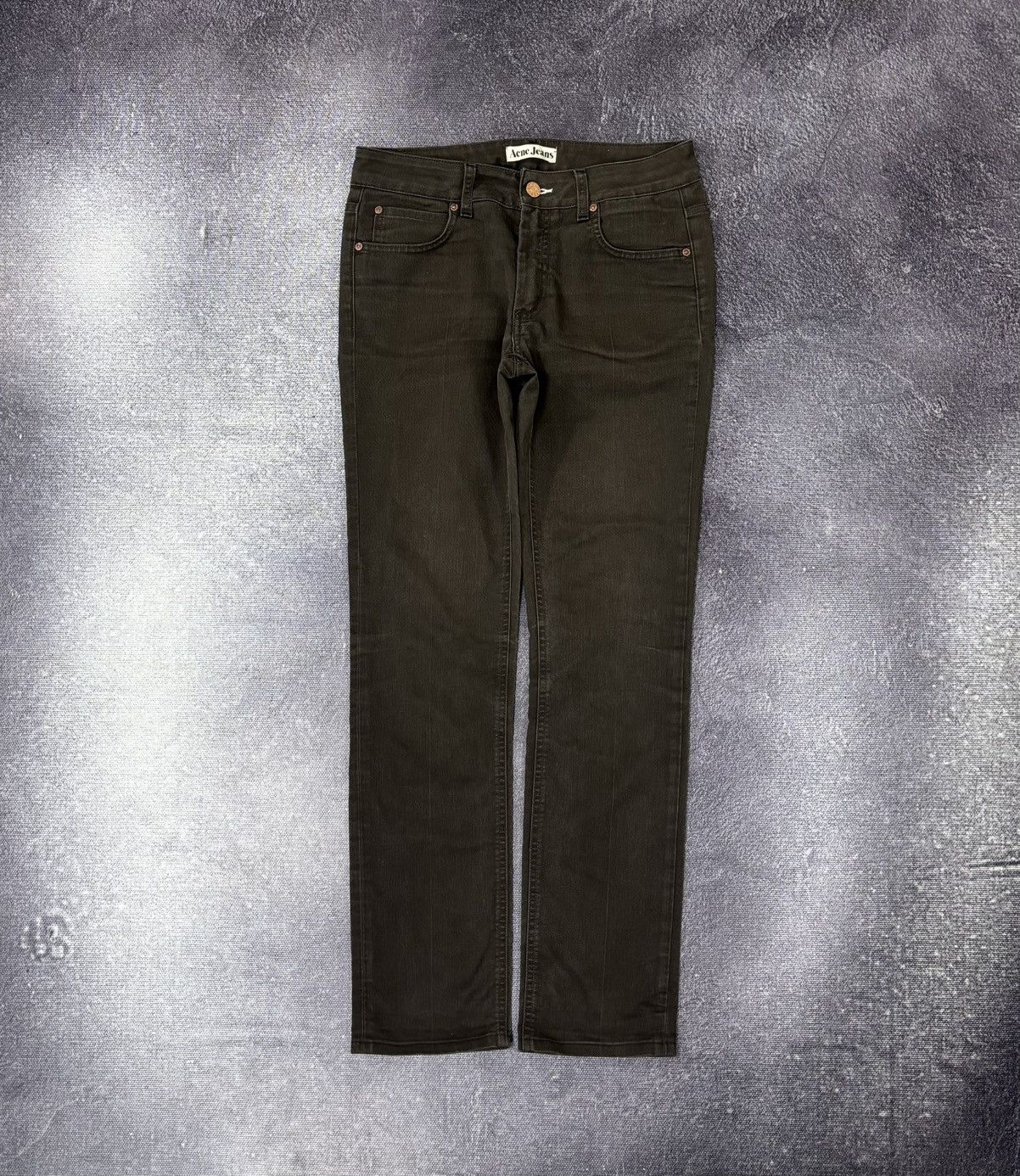Acne Studios Acne Studios Hex Brown Ups Brown Slim Straight Denim Jeans Size 30" / US 8 / IT 44 - 1 Thumbnail