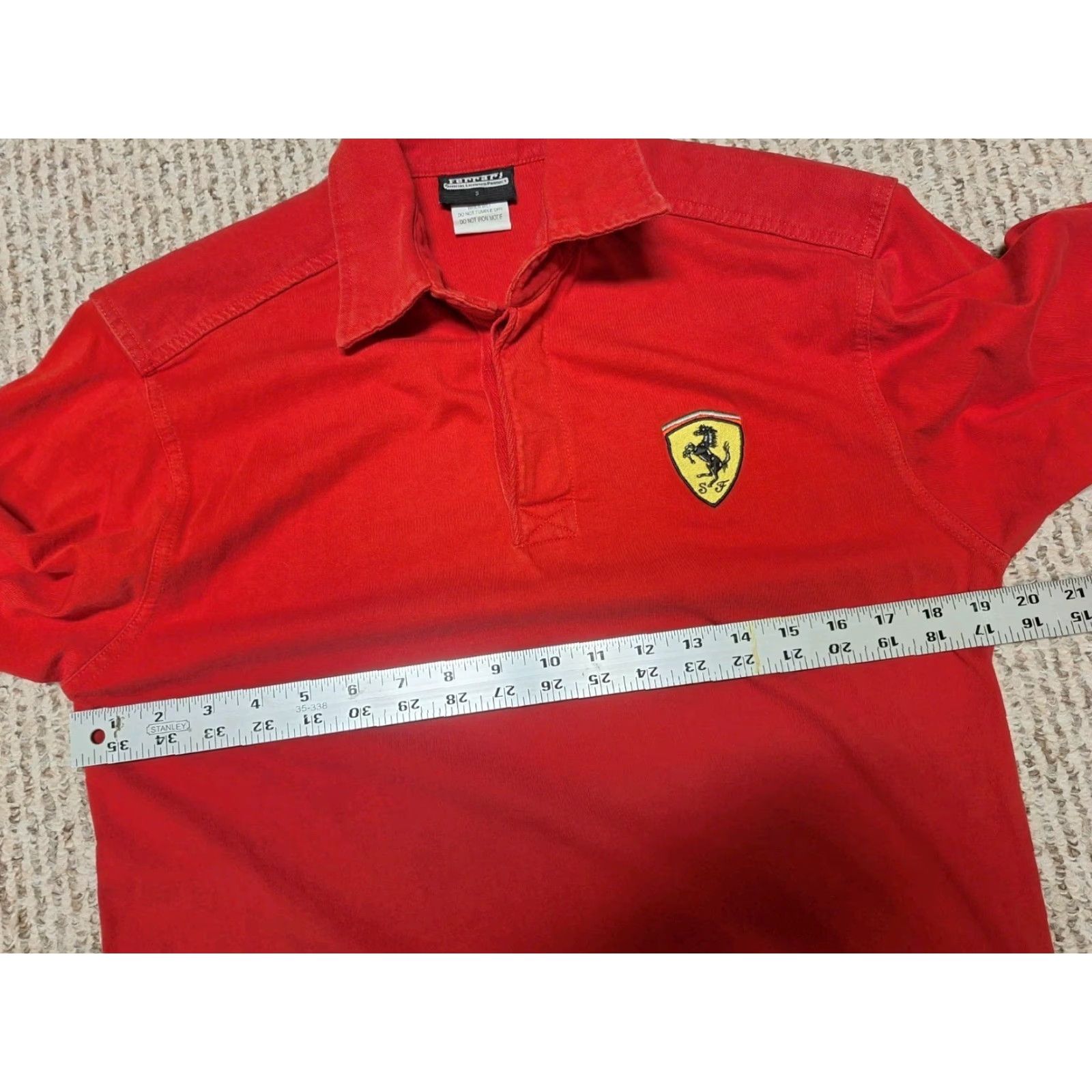 Ferrari Ferrari Shirt Men Button-Down Long Sleeve Dress Shirt S Red 100% Cotton Embroidered Logo Sports"} Size US S / EU 44-46 / 1 - 5 Thumbnail
