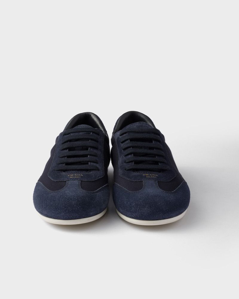 Prada o1mt1gz0226 Drill Suede Panel Sneakers in Blue Size US 10 / EU 43 - 6 Thumbnail
