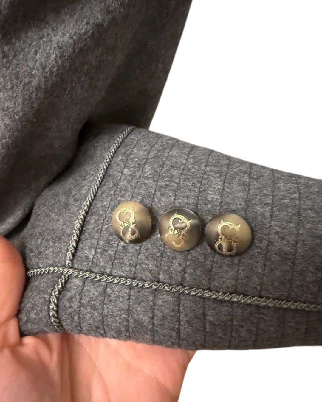 Roberto Cavalli NAPOLEON WOOL ARMY JACKET Size M / US 6-8 / IT 42-44 - 3 Thumbnail
