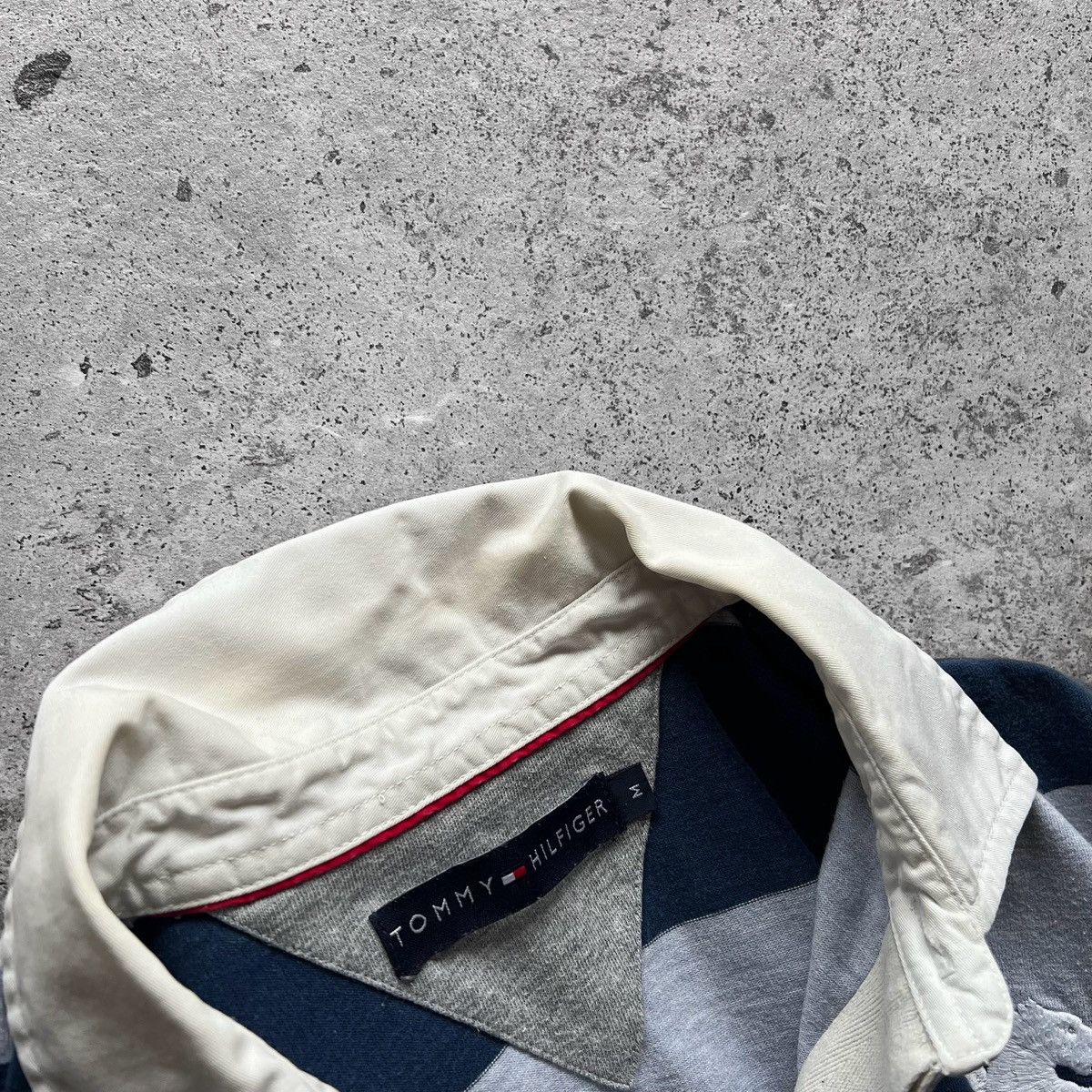 Tommy Hilfiger × Vintage Tommy Hilfiger Vintage Striped Rugby Polo Shirt LS Y2K Size US M / EU 48-50 / 2 - 6 Thumbnail