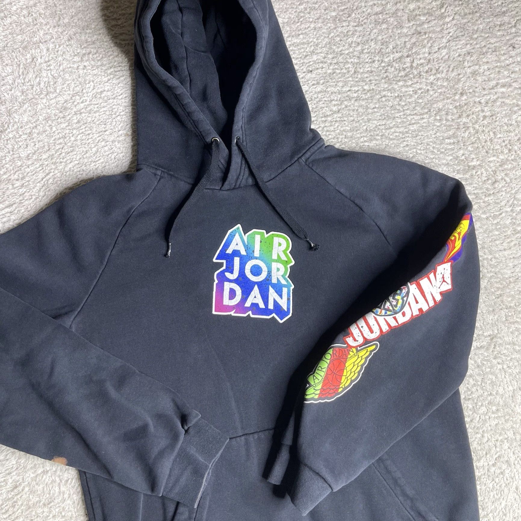 Nike Nike Jordan Hoodie Mens Medium Black Jumpman Sticker Basketball Size US M / EU 48-50 / 2 - 2 Thumbnail
