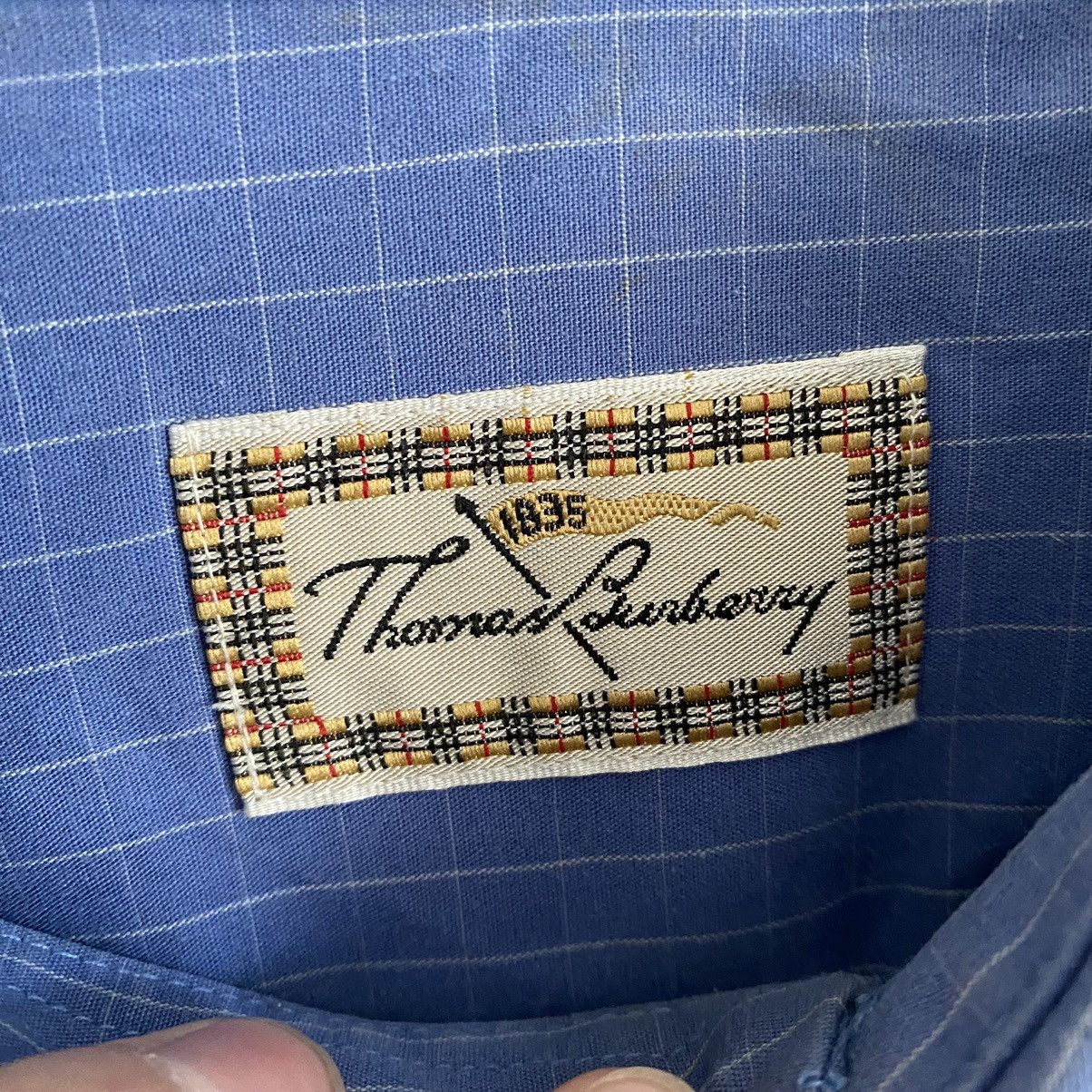 Burberry Vintage Thomas Burberry 90s Pocket Logo Button Up Shirt Size US XL / EU 56 / 4 - 5 Thumbnail
