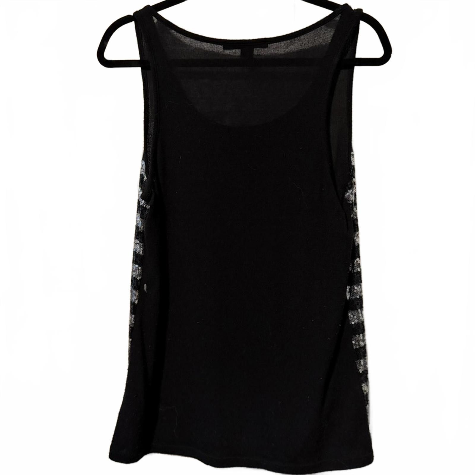 Forever 21 Forever 21 Black and Gray Striped Sequin Tank Top Large Size L / US 10 / IT 46 - 5 Thumbnail
