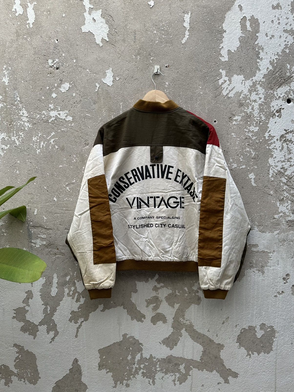 Vintage West Cab Block Colorway Bomber Jacket