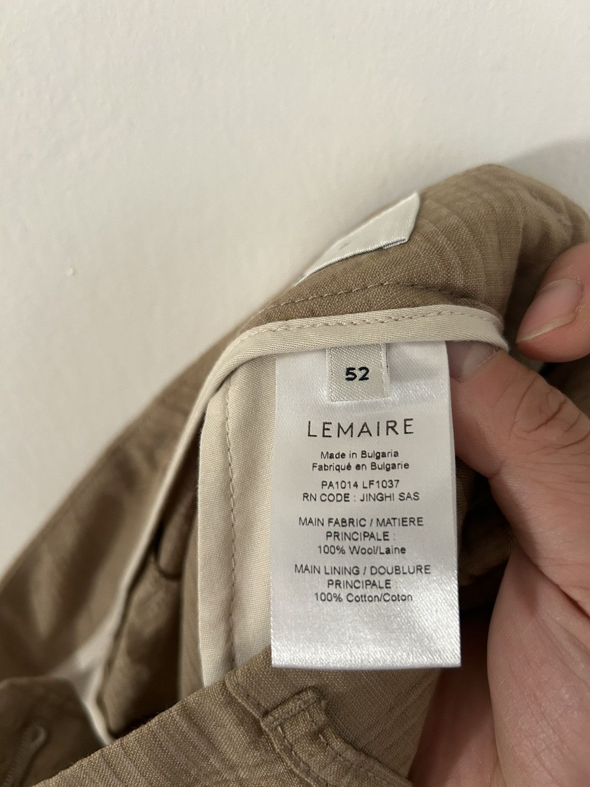 Lemaire Lemaire TAILORED Khaki Suit SET (szL) Size 50R - 8 Thumbnail