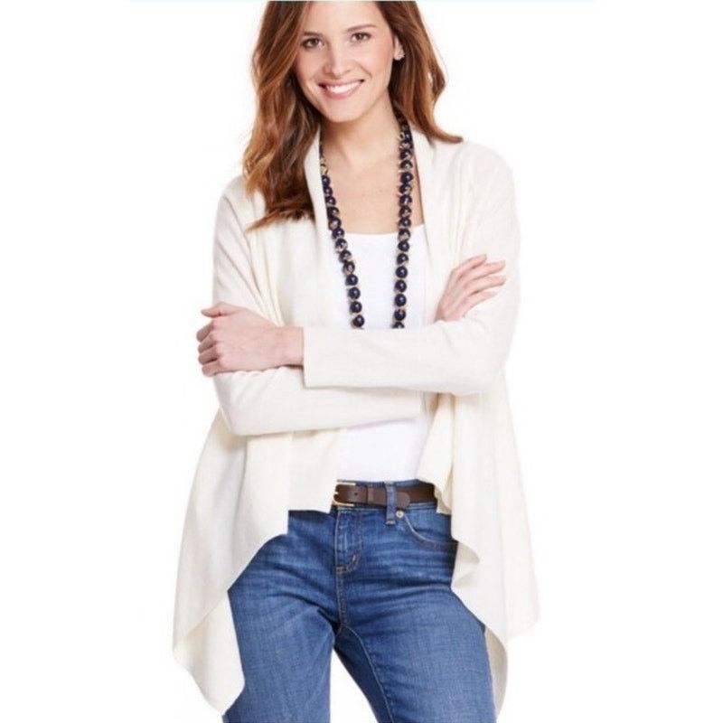 Vineyard Vines Vineyard Vines Cashmere Wool Waterfall Open Cardigan,XS Size XS / US 0-2 / IT 36-38 - 1 Thumbnail