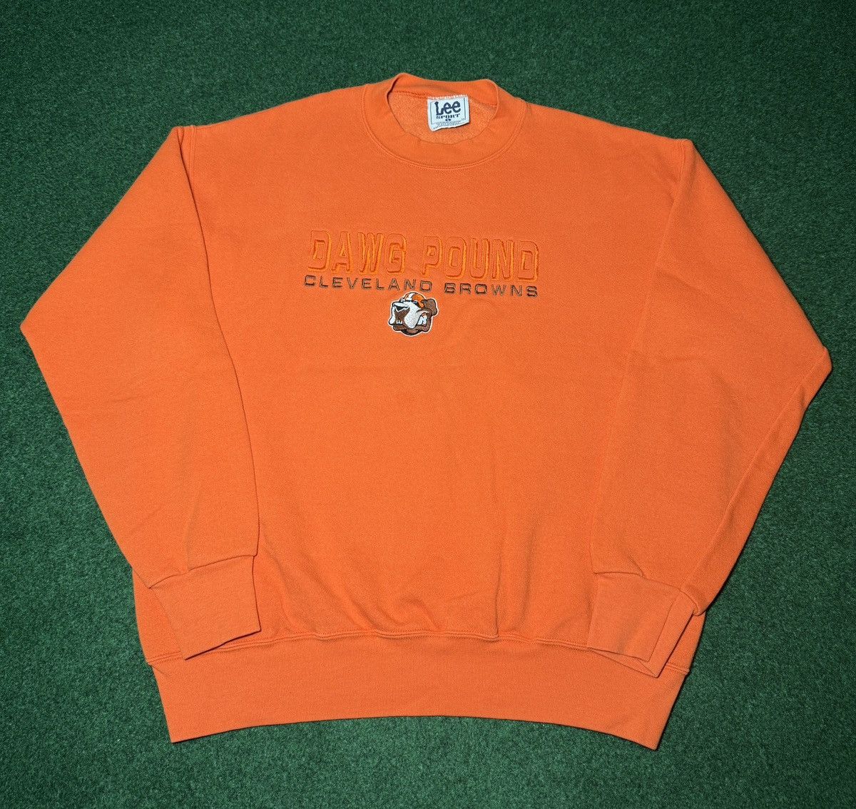 NFL × Vintage Vtg 90s Cleveland Browns Dawg Pound Embroidered Sweatshirt Size US L / EU 52-54 / 3 - 1 Thumbnail
