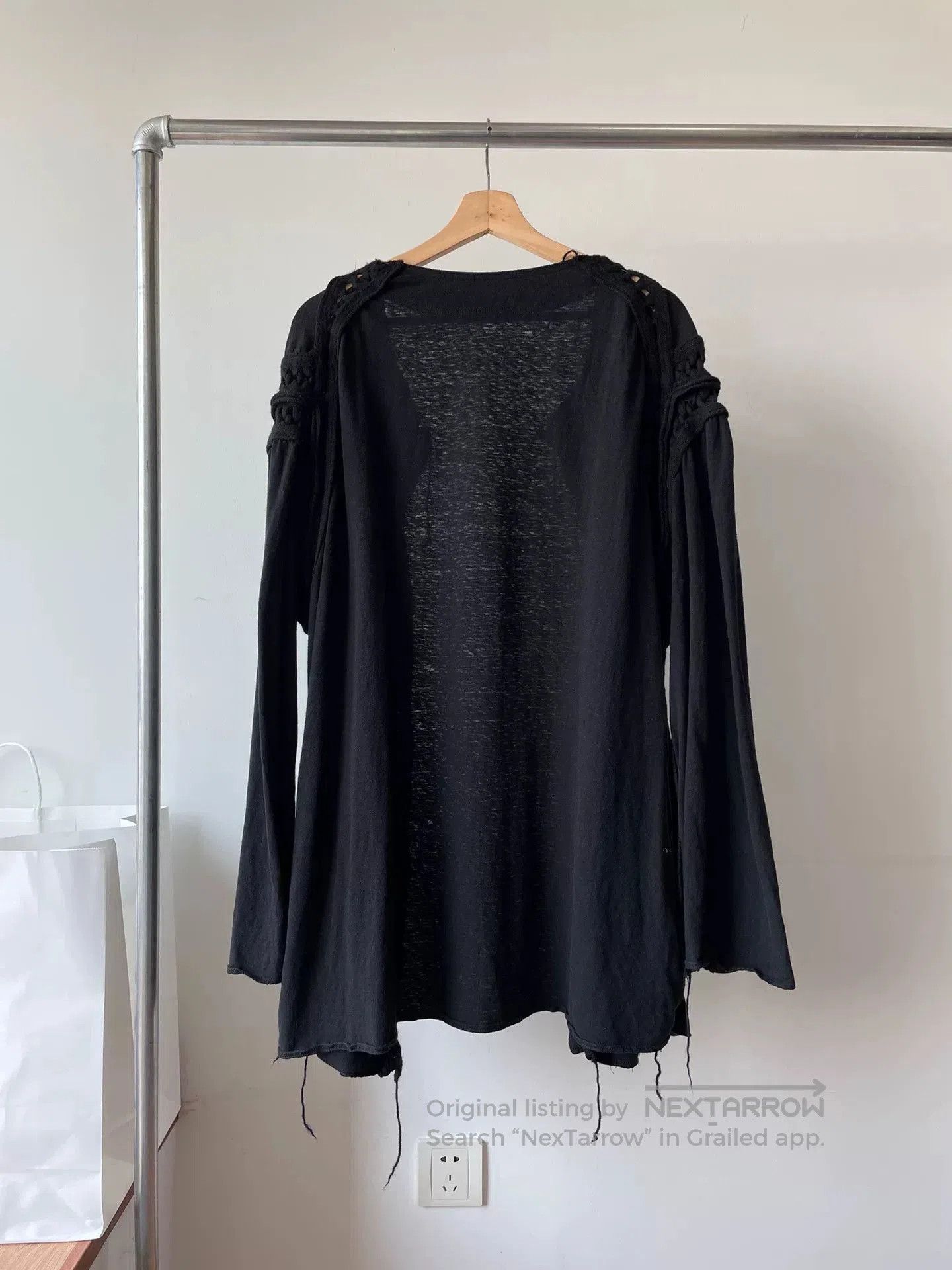 Yohji Yamamoto Yohji Yamamoto Pour Homme Black Cardigan. Size US M / EU 48-50 / 2 - 2 Thumbnail