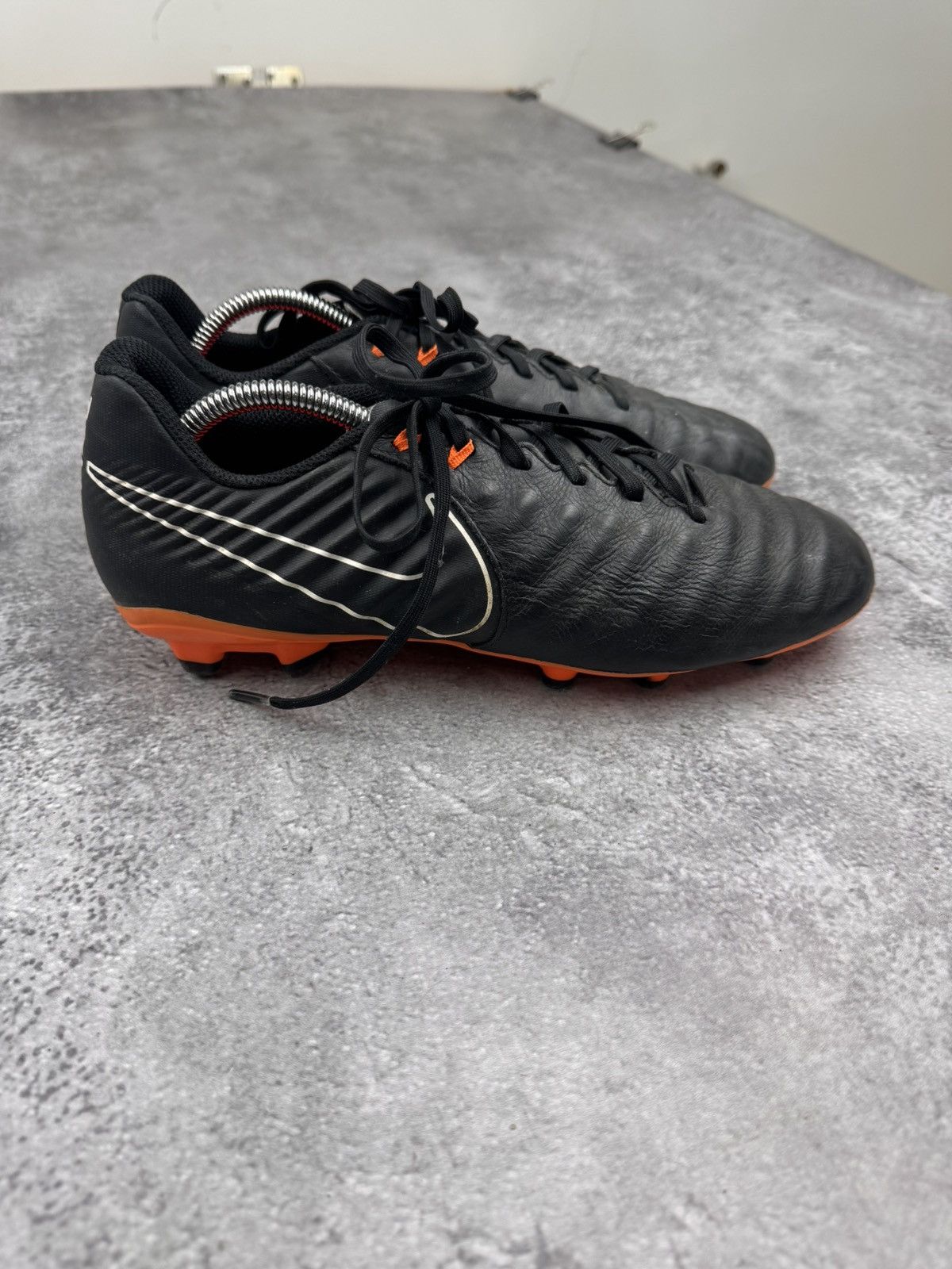 Nike Nike Tiempo Legend 7 Academy FG Black Orange Football Boots Size US 10 / EU 43 - 4 Thumbnail