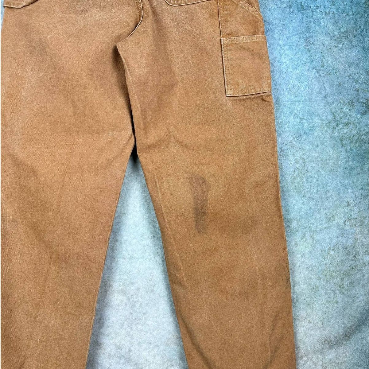 Carhartt × Vintage Vintage 90s Carhartt Carpenter Pants Tan Sz 16 Work Wear Size 32" / US 10 / IT 46 - 10 Thumbnail