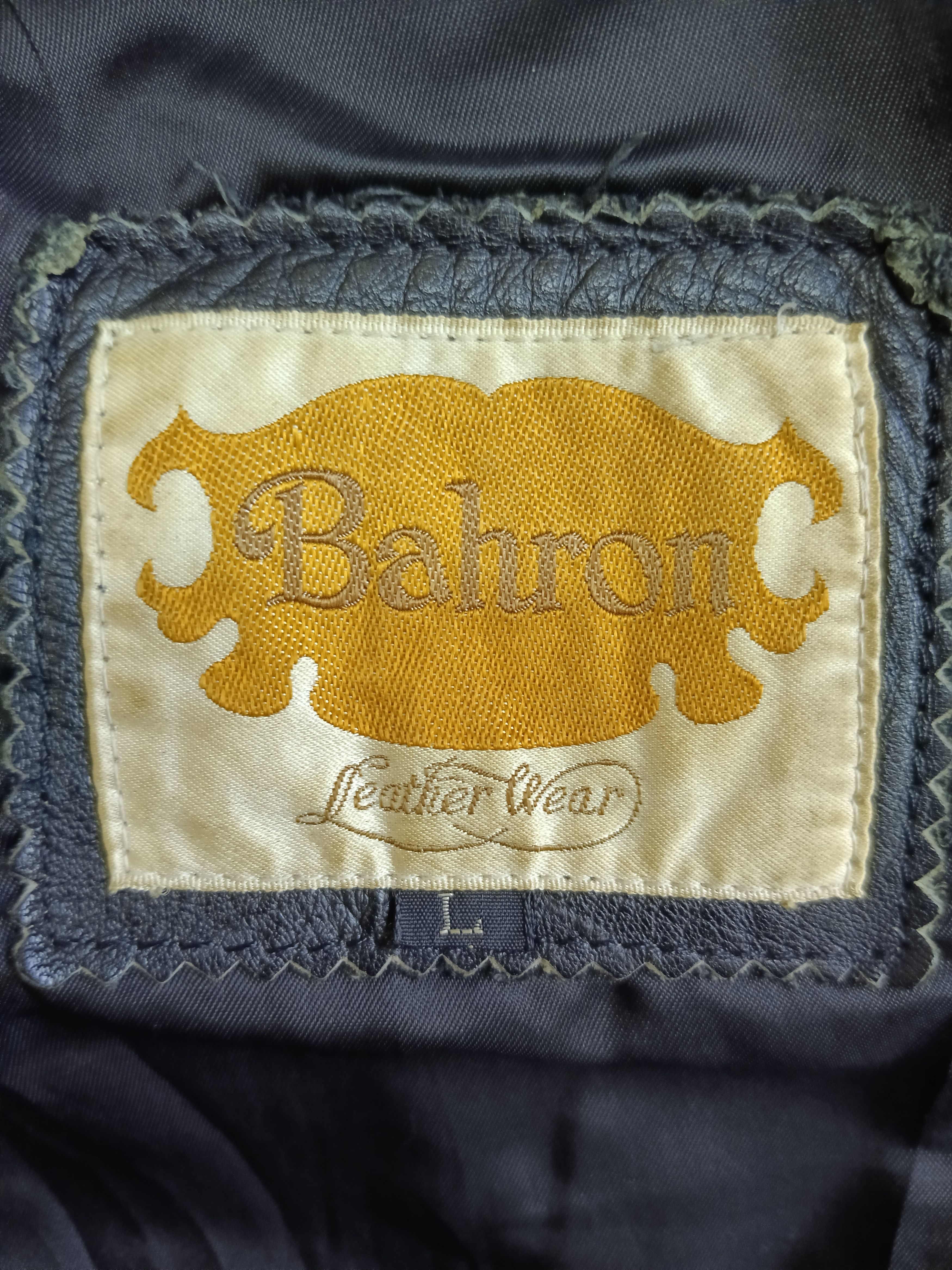 Vintage VINTAGE BAHRON RACING LEATHER WEAR JACKET Size US M / EU 48-50 / 2 - 10 Thumbnail