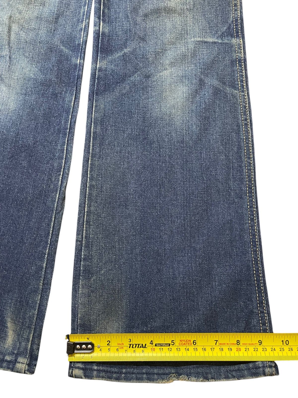 Hysteric Glamour Vintage Japanese Brand Mud Wash Faded Bootcut Wide Leg Jeans Size US 30 / EU 46 - 17 Thumbnail