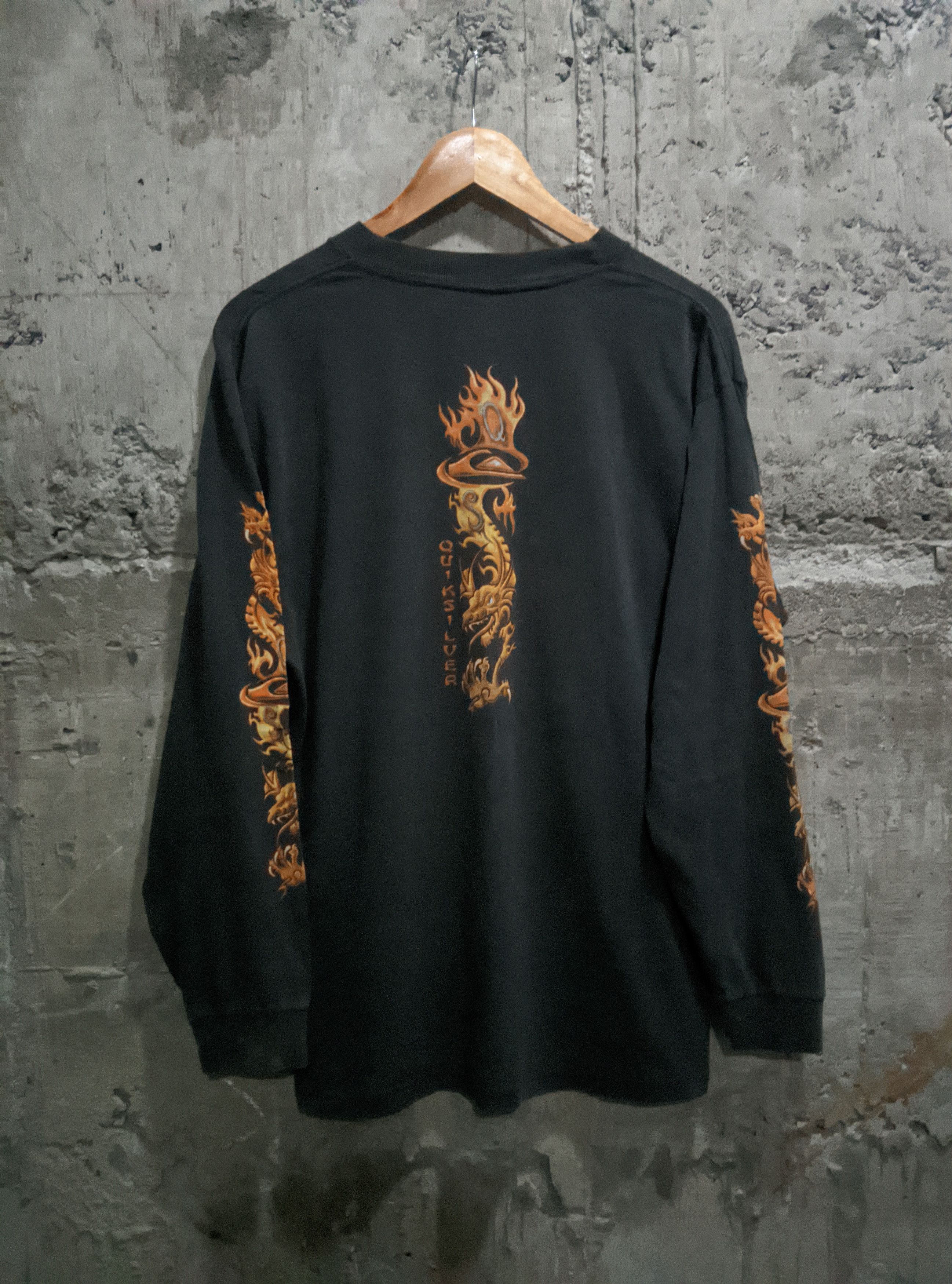 Quiksilver Vintage quiksilver dragon distressed sun faded ERD Size US L / EU 52-54 / 3 - 1 Thumbnail