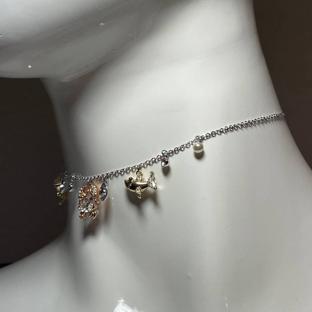 Swarovski Swarovski Ocean Charm adjustable Choker Necklace Size ONE SIZE - 3 Thumbnail