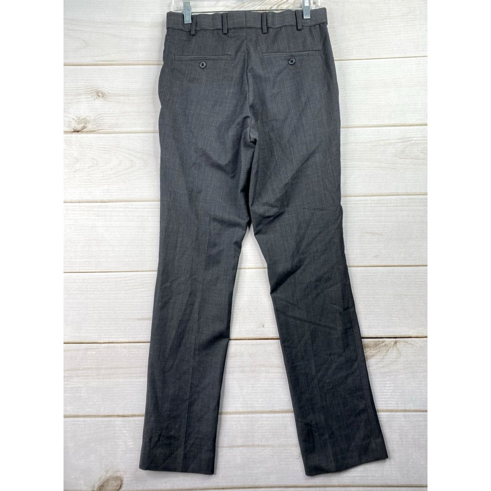 Vintage TWINHILL Pants 30x32 Charcoal Gray Flat Front Wool Blend Dress Work Casual Mens Pants Size US 32 / EU 48 - 6 Thumbnail
