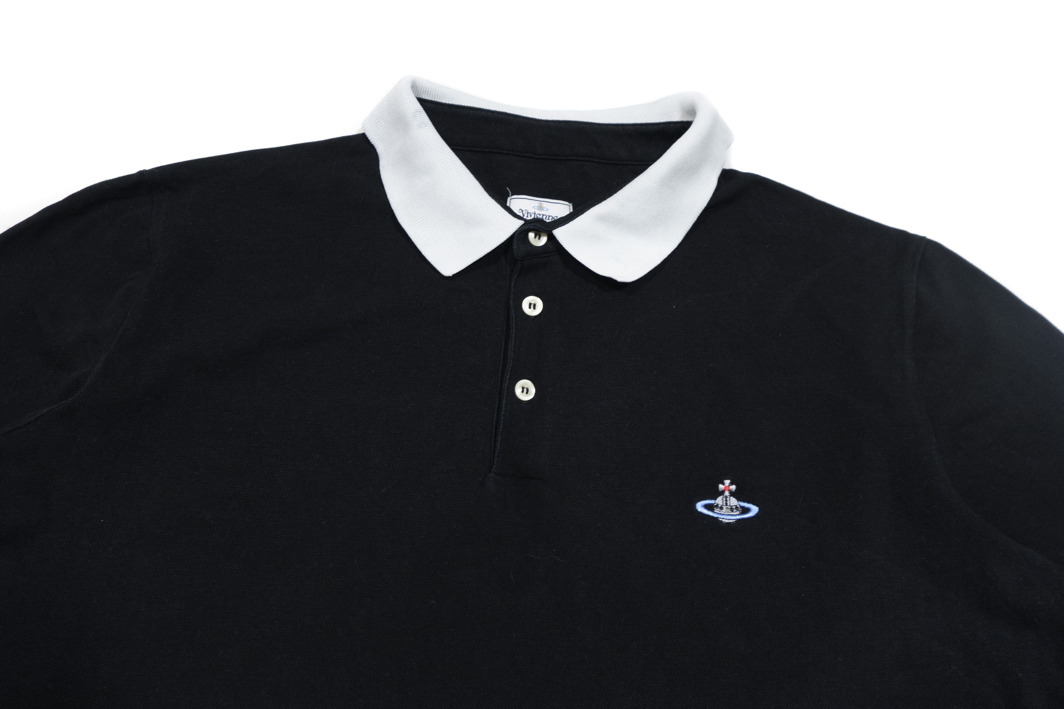 Vivienne Westwood Orb Logo Contrast Collar Polo Shirt Size US XL / EU 56 / 4 - 3 Thumbnail