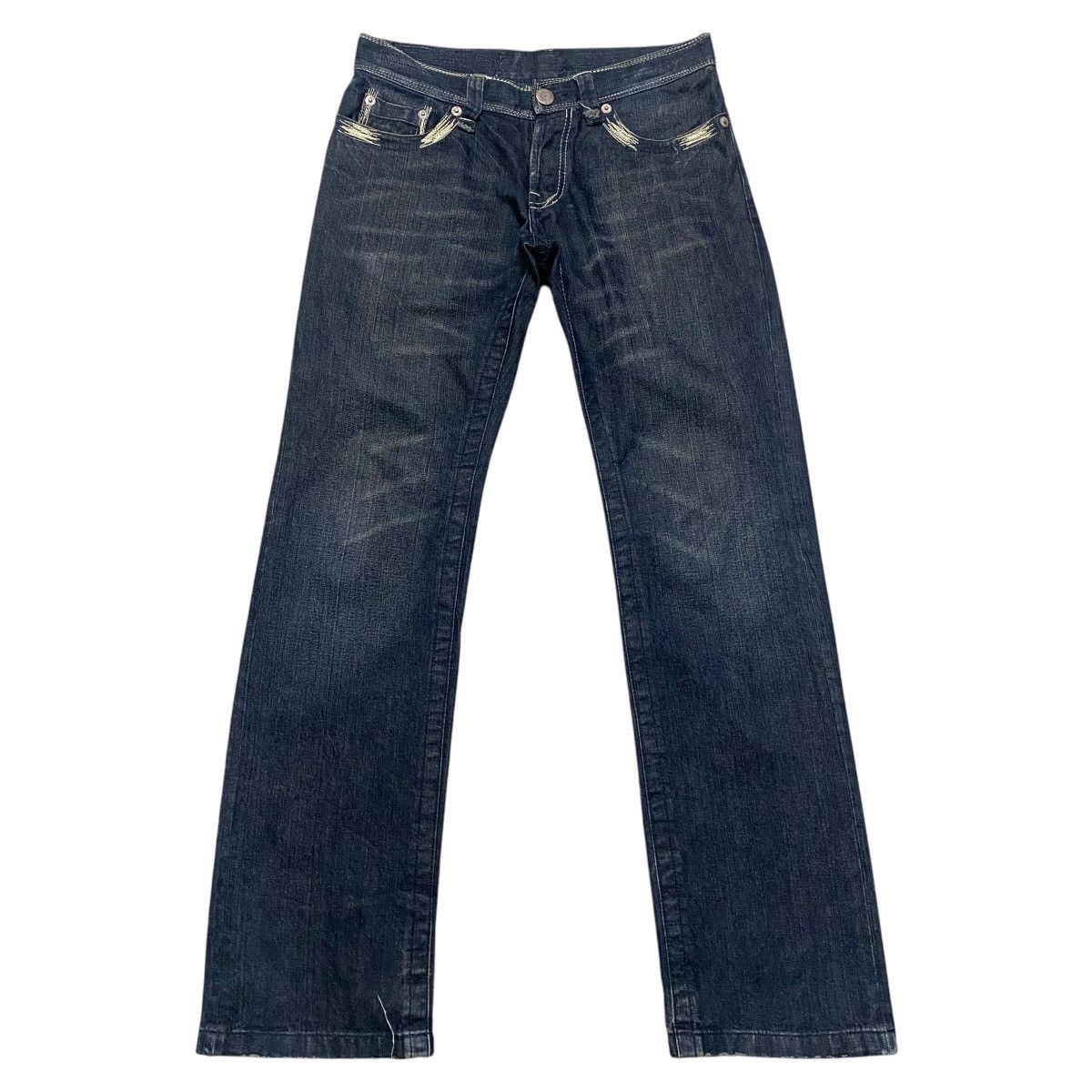 291295=Homme 291295 Homme Denim Low Flare Jeans Size US 30 / EU 46 - 2 Thumbnail