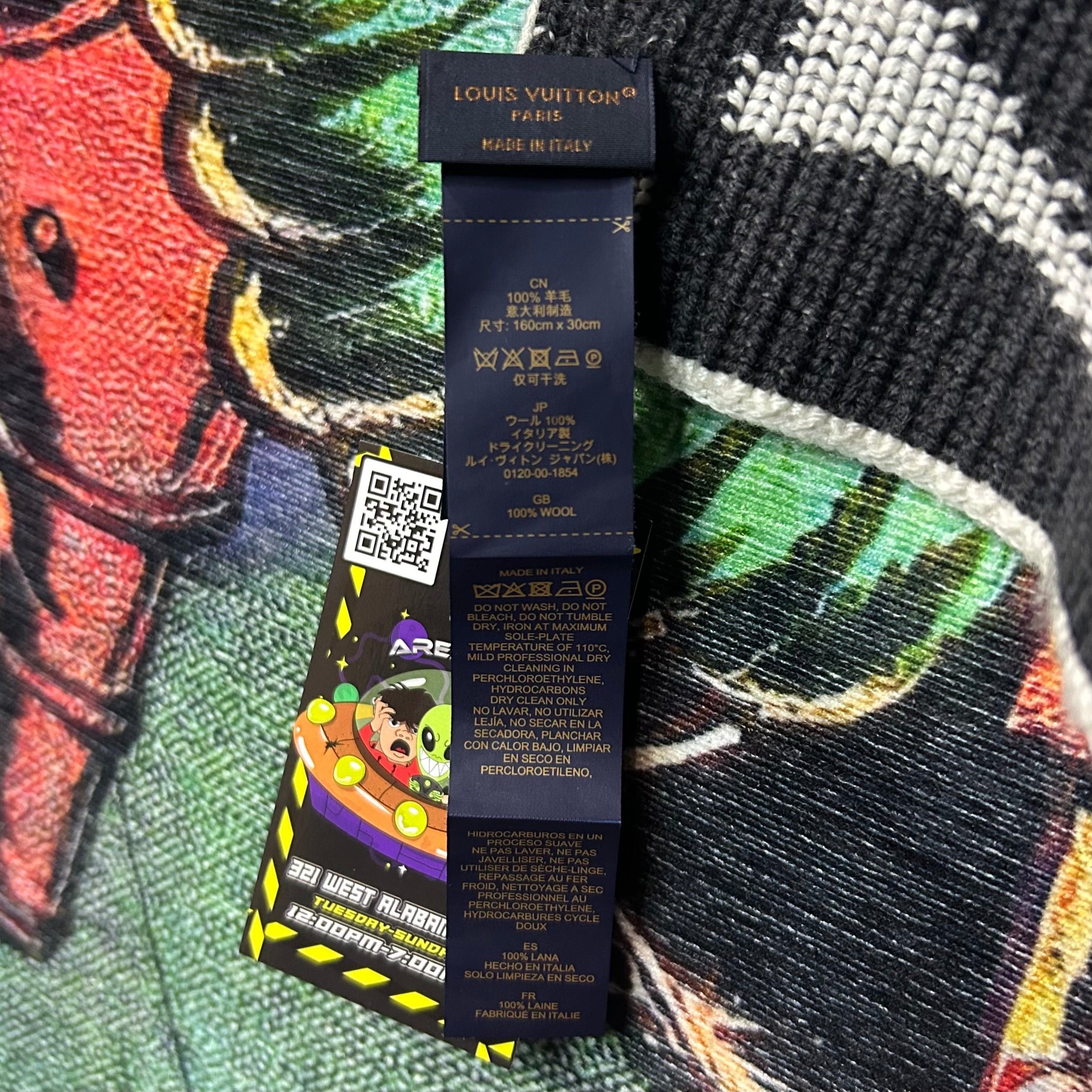 Louis Vuitton Louis Vuitton Multicolor Flower Scarf Size ONE SIZE - 3 Thumbnail