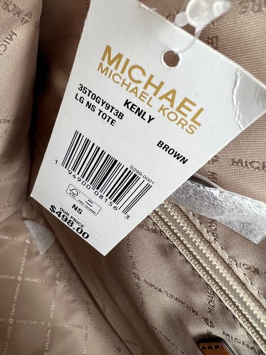 Michael Kors Bags | Michael Kors Large Kenly Tote Bag | Color: Brown/Gold | Size: Large | Tot77's Closet