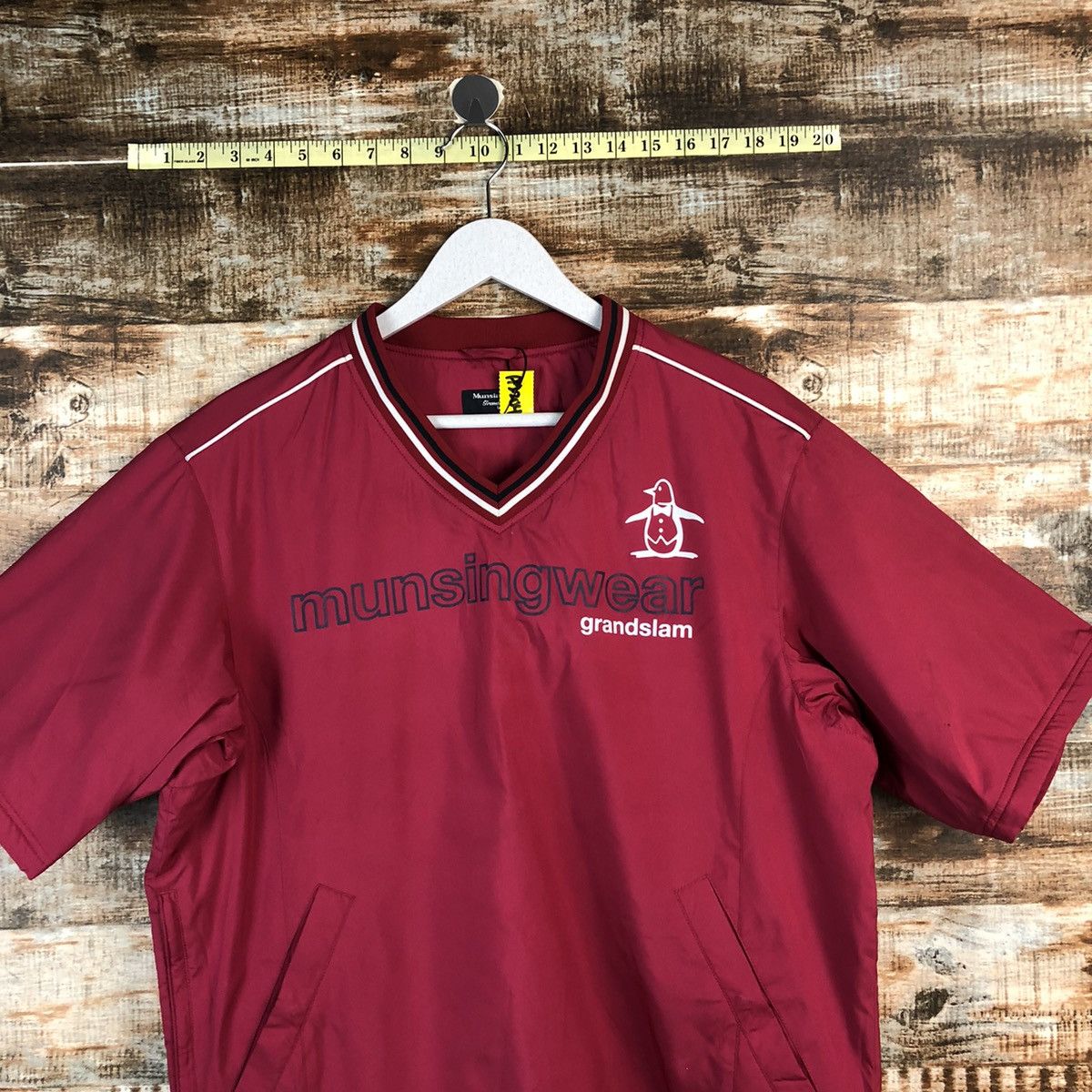 Japanese Brand Munsingwear Maroon shirt #A2204 Size US L / EU 52-54 / 3 - 2 Thumbnail