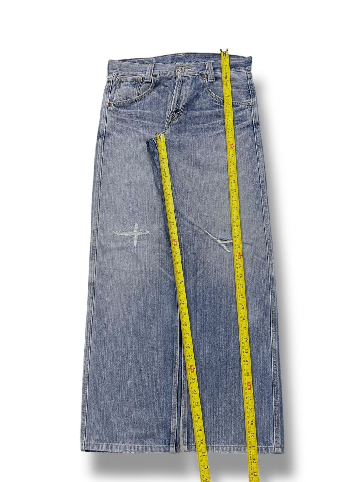 Levi's Baggy Vintage Levi’s 703 - Faded, Distressed Denim Size US 33 - 15 Thumbnail