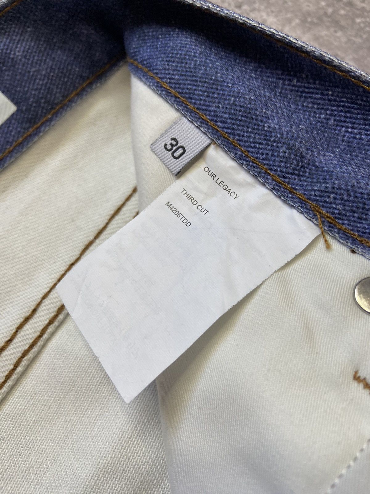 Our Legacy Our Legacy Third Cut Digital Print Denim Jeans Size US 30 / EU 46 - 8 Thumbnail